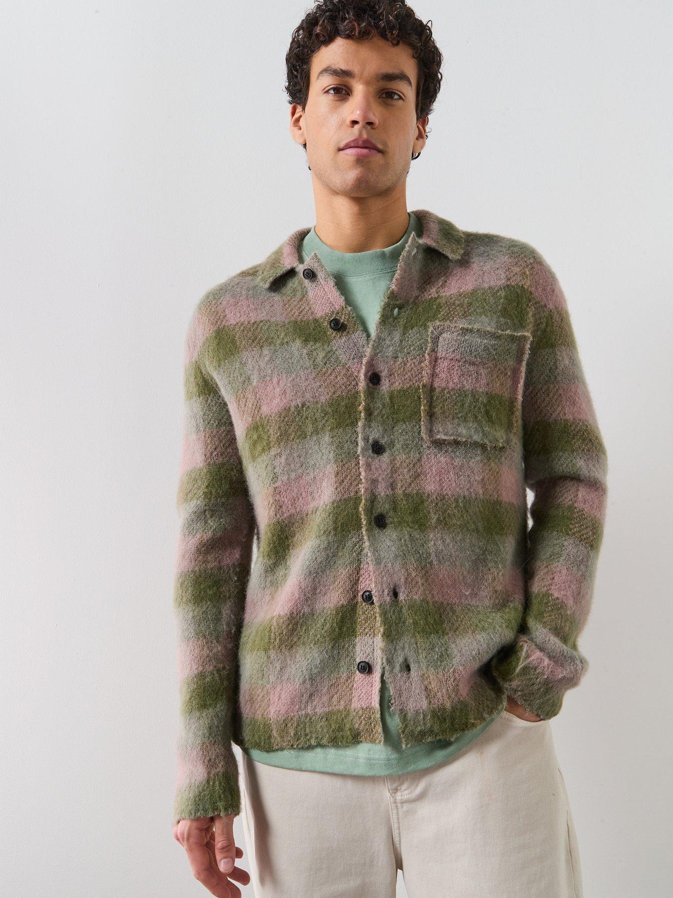 Image 1 of 6 of AllSaints Alder Knitted Cardigan - Multi