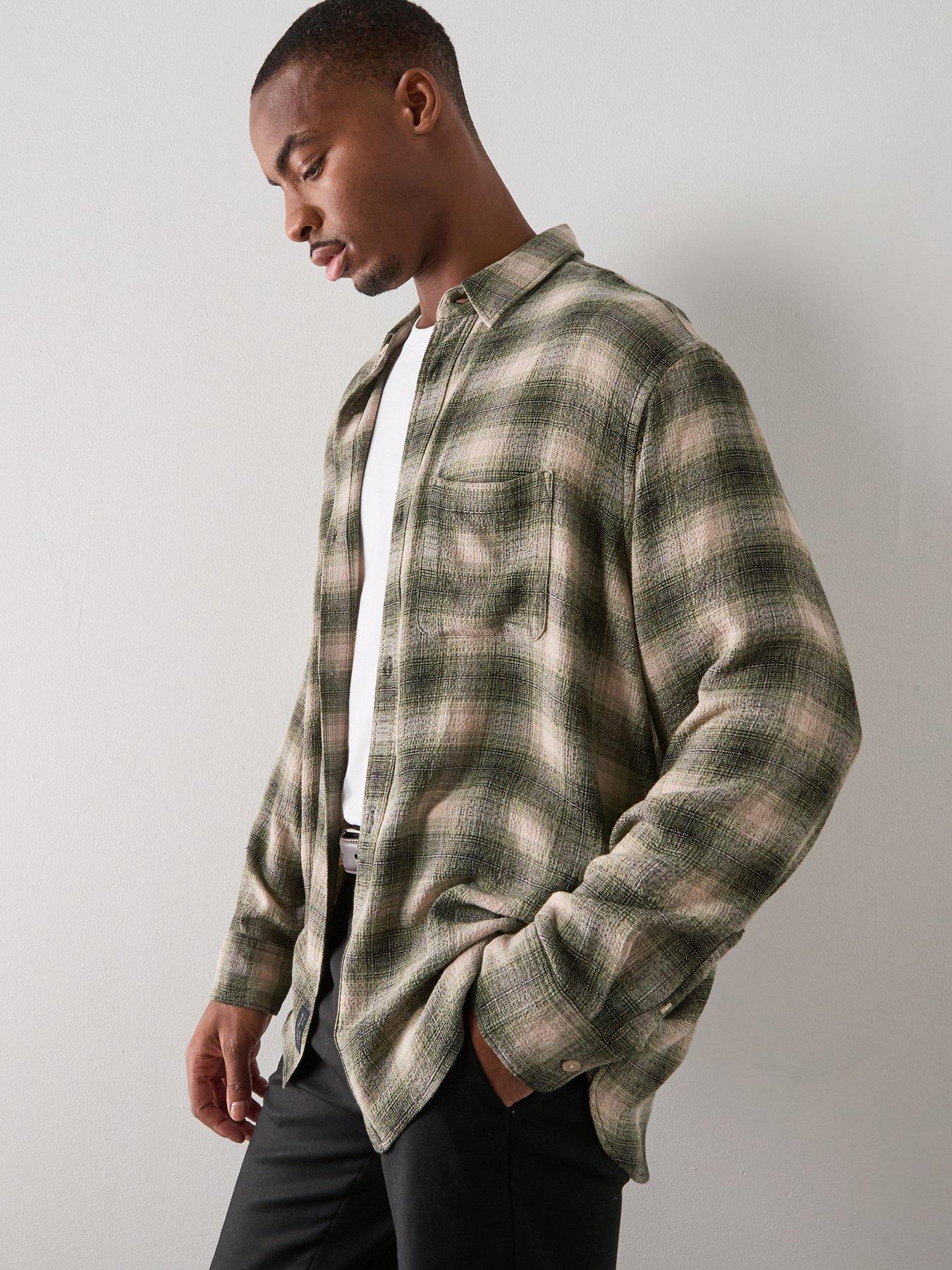 Image 1 of 6 of AllSaints Allsaints Lumley Long Sleeve Checked Shirt