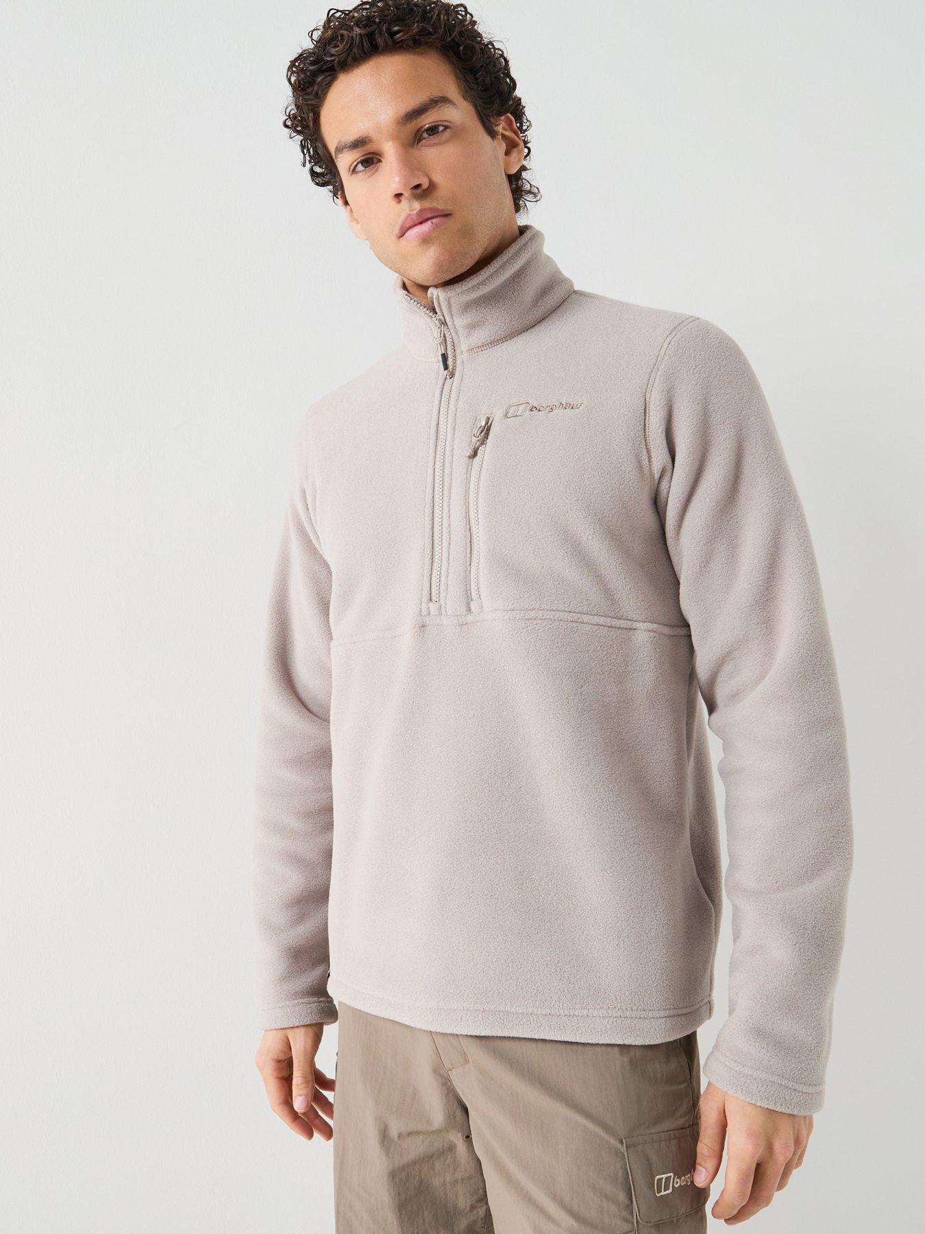 berghaus-mens-prism-12-zip-fleece-brownfront