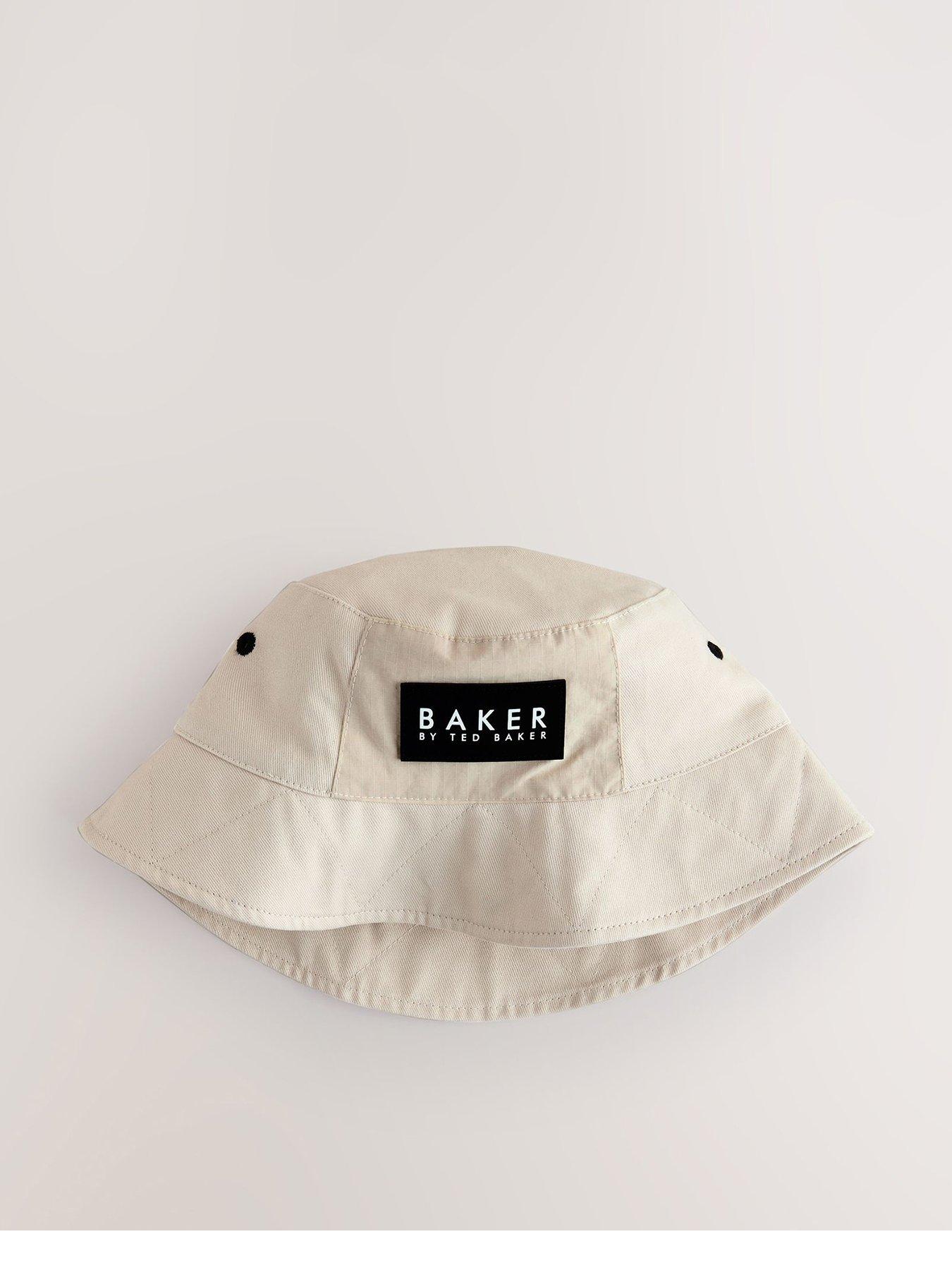 ted-baker-boys-logo-bucket-hat-creamfront