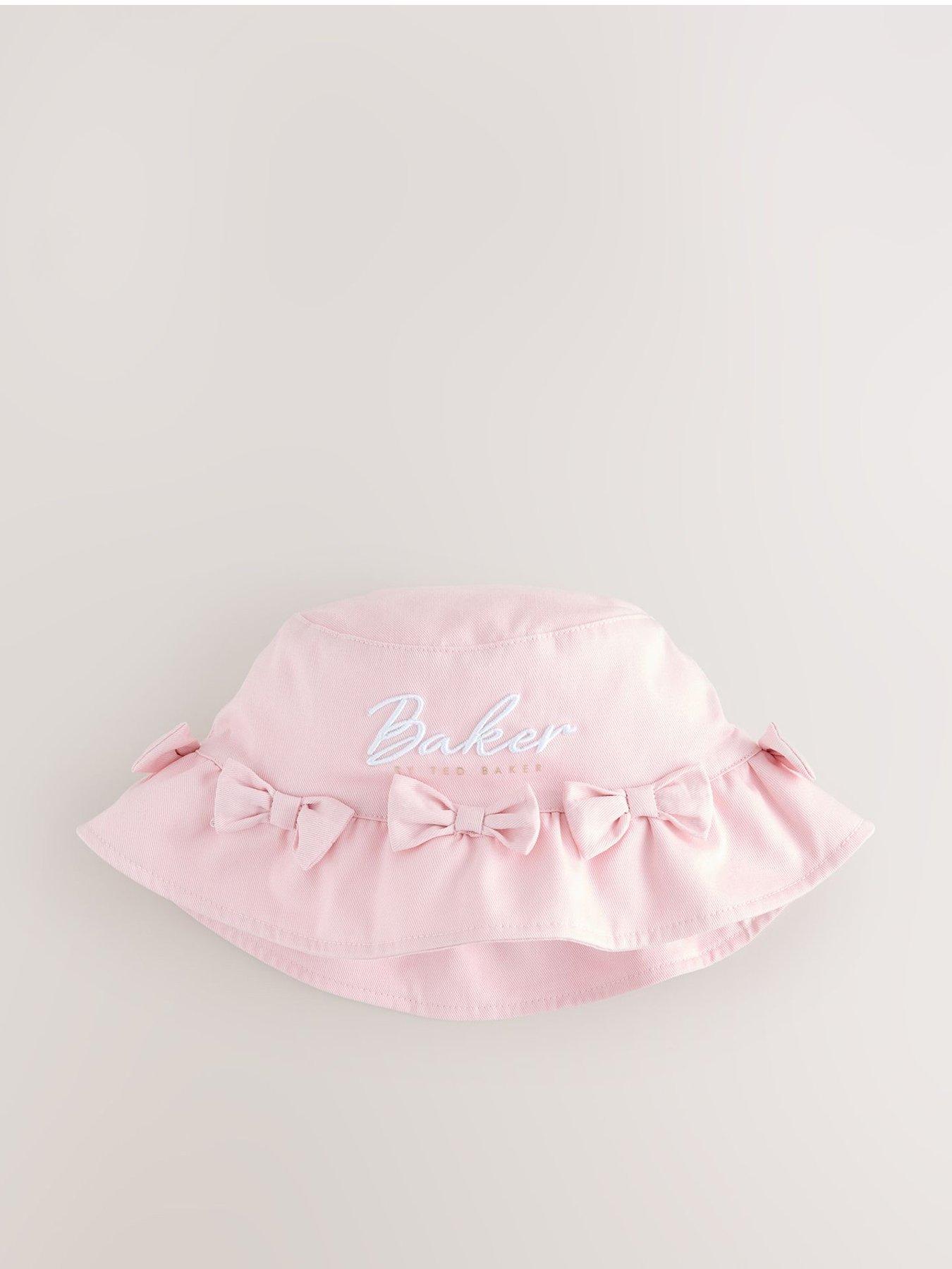 Ted Baker Girls Bow Logo Bucket Hat - Pink