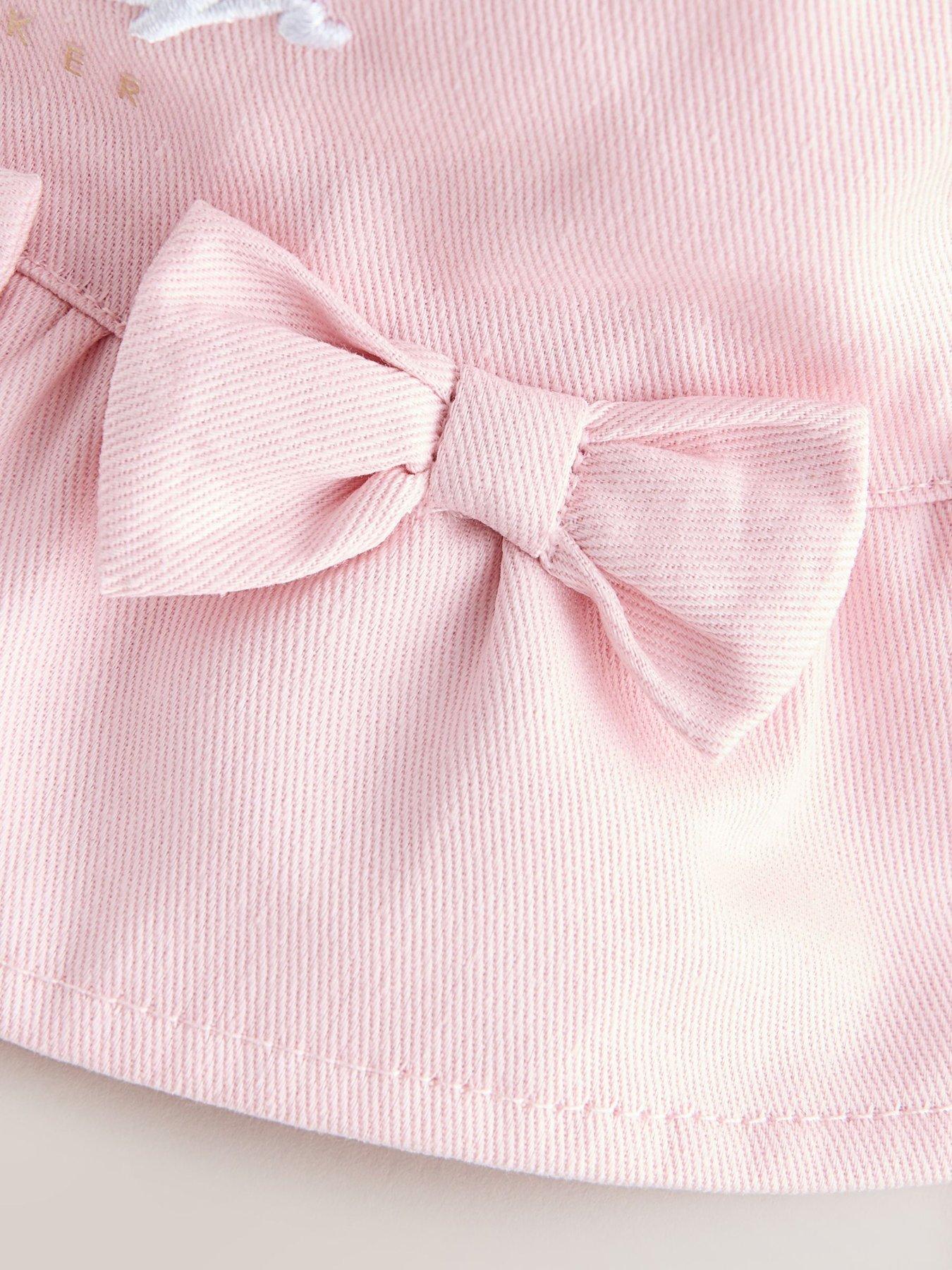 Image 3 of 6 of Ted Baker Girls Bow Logo Bucket Hat - Pink