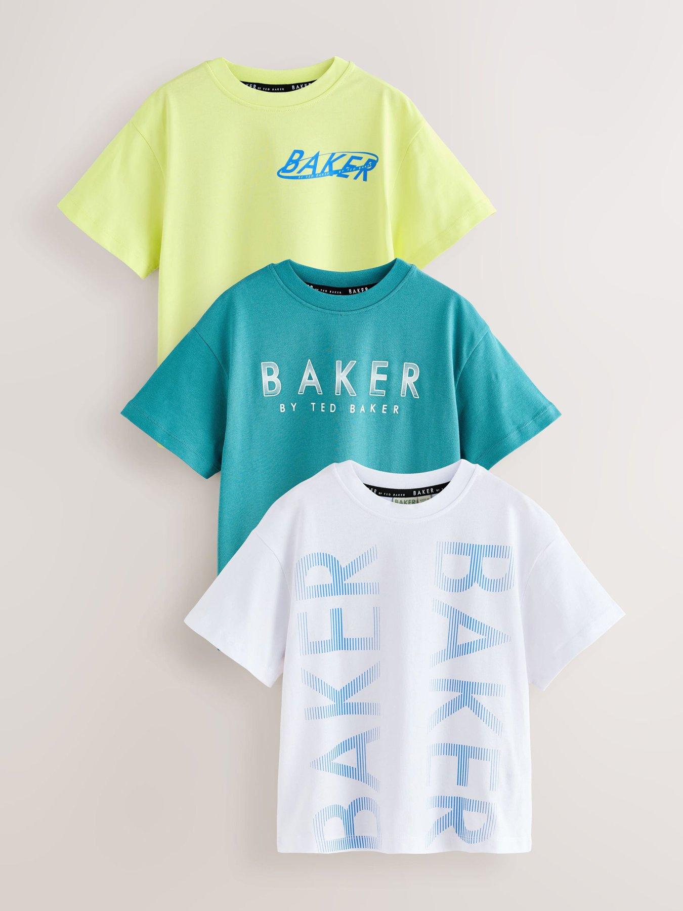Ted Baker Boys 3 Pack Logo T-Shirts - Multi