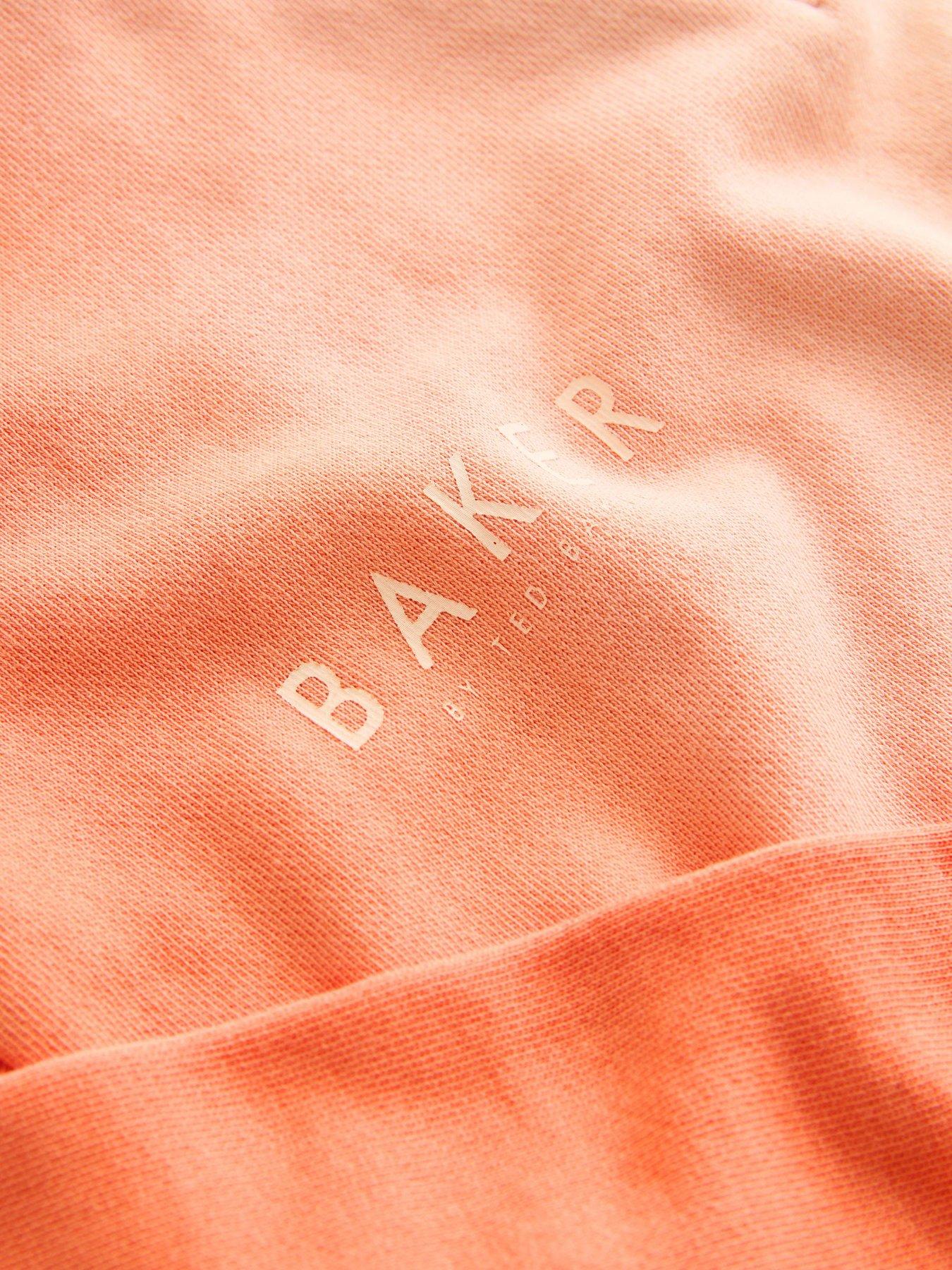 Image 5 of 7 of Ted Baker Younger Boys Ombre Sweatshirt Short Set - Orange