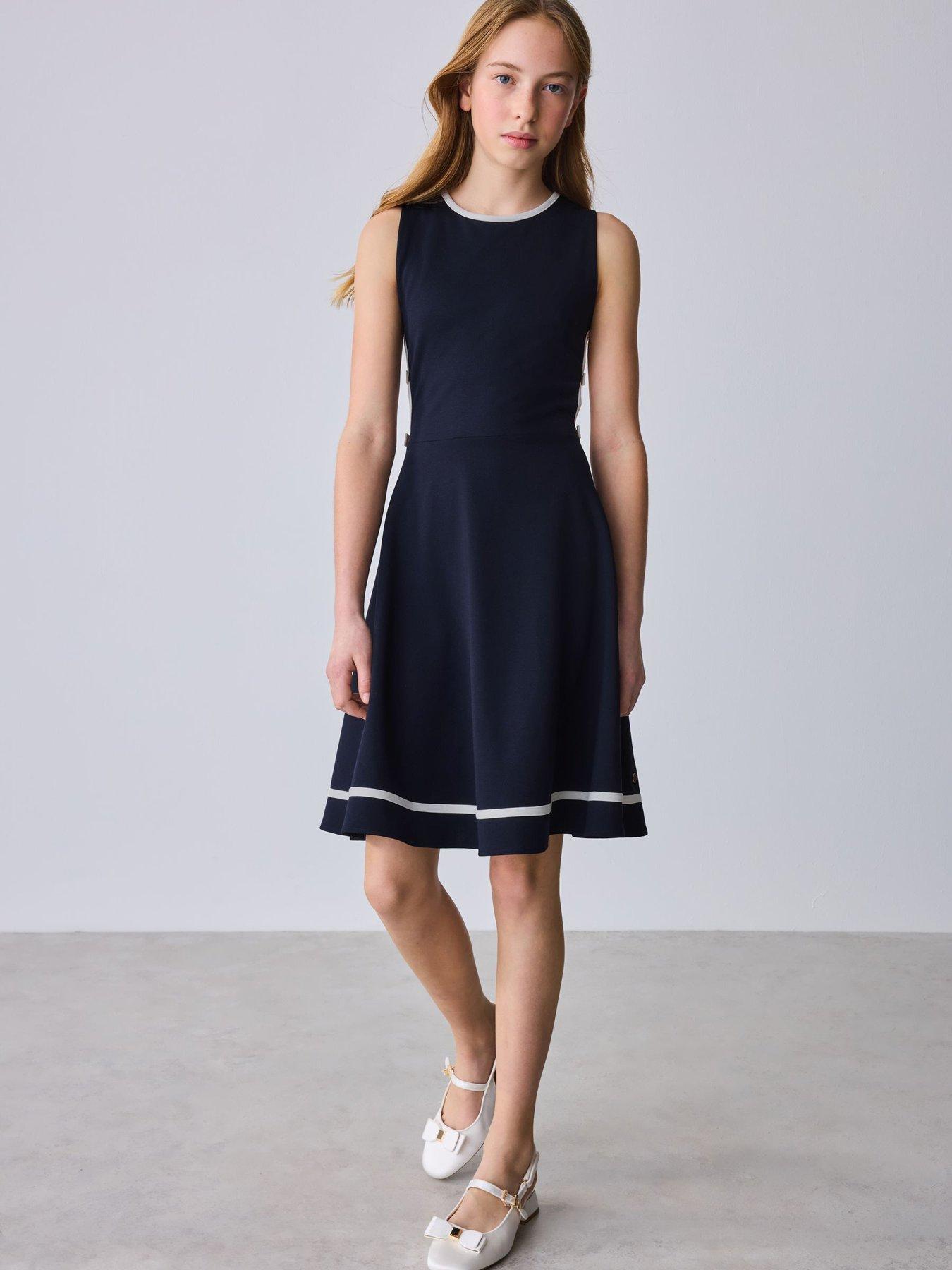 navy blue evening dress Elegant A line Straps Tulle Navy Blue Prom Dresses Formal Evening Dres