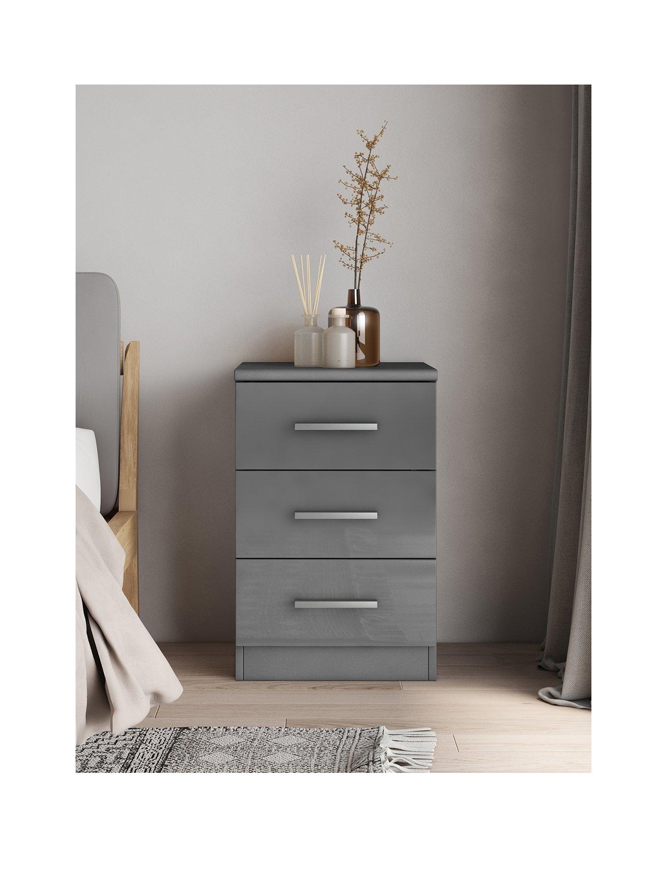 very-home-prague-gloss-3-drawer-bedside-x2stillFront