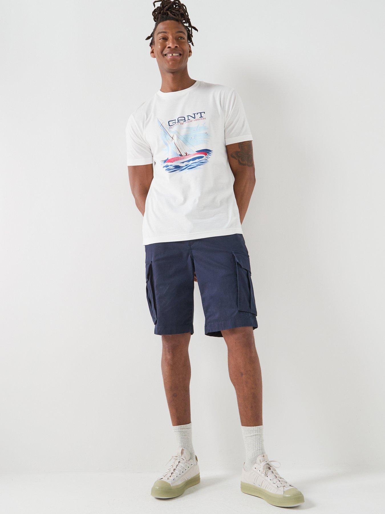 Image 3 of 5 of GANT Large Sailing Graphic T-Shirt - Off White