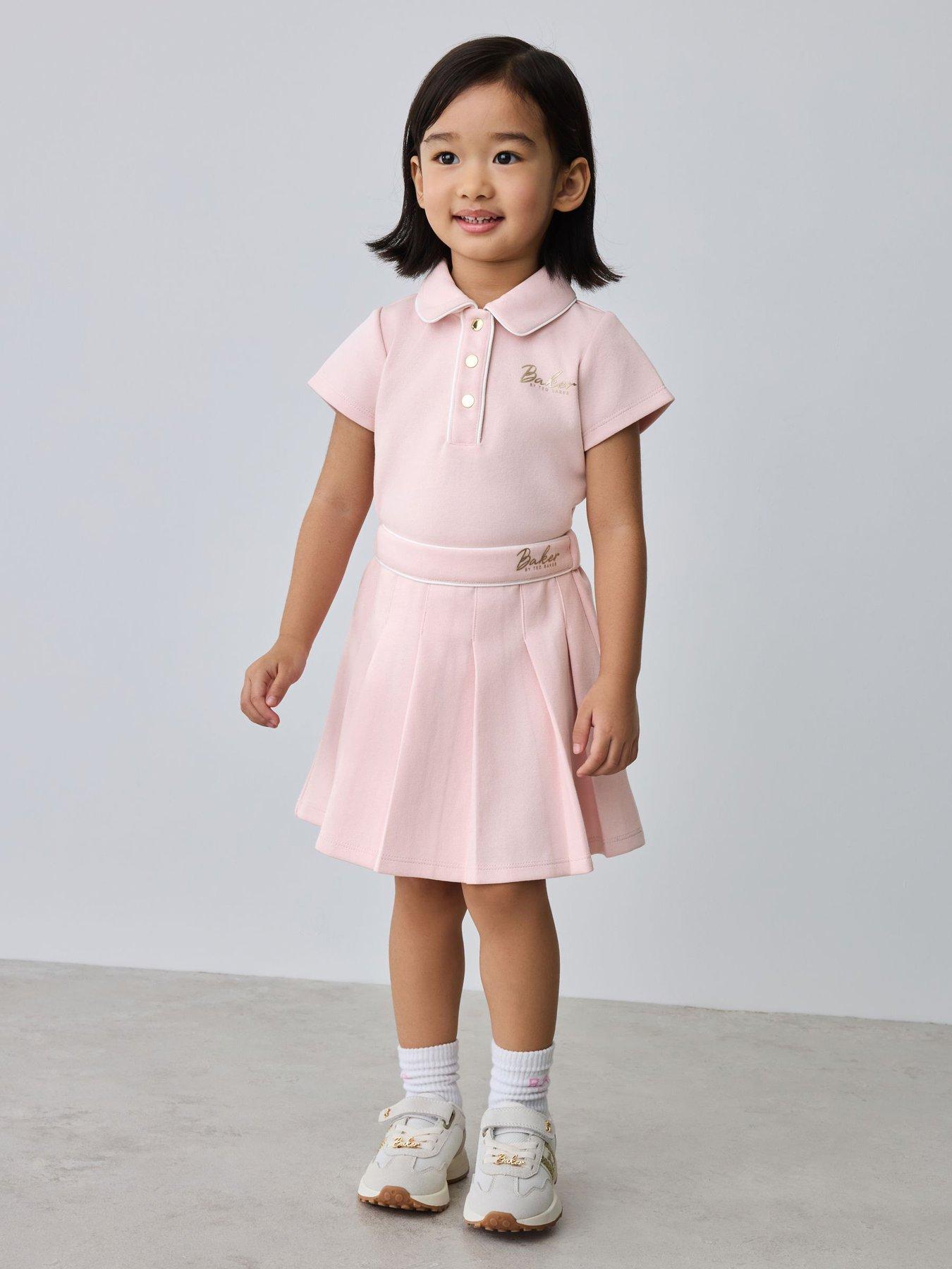 Ted Baker Girls Logo Tennis Skirt Set - Pink