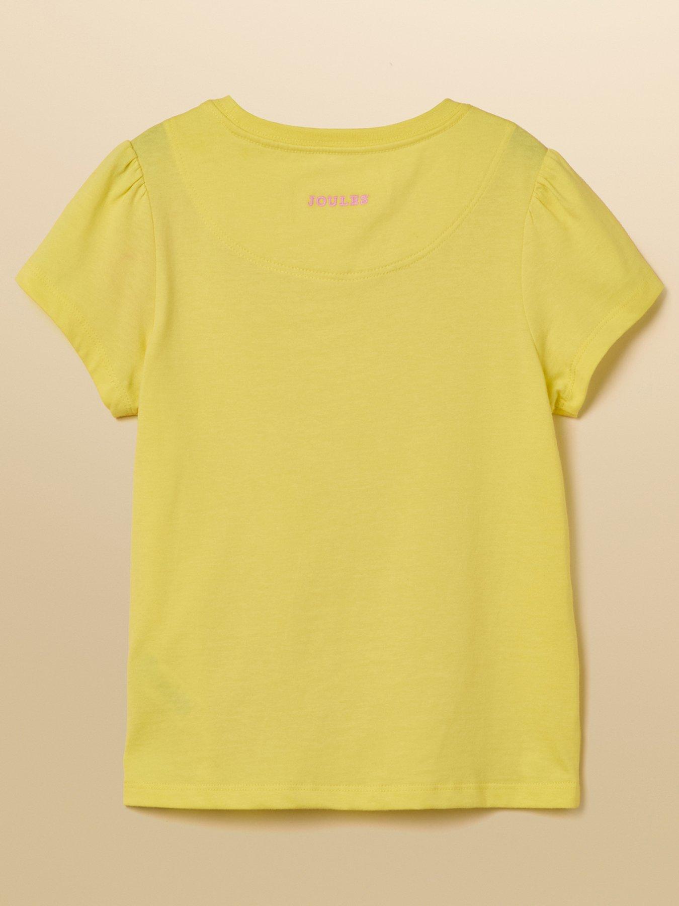 joules-girls-short-sleeve-tshirt-yellowstillFront