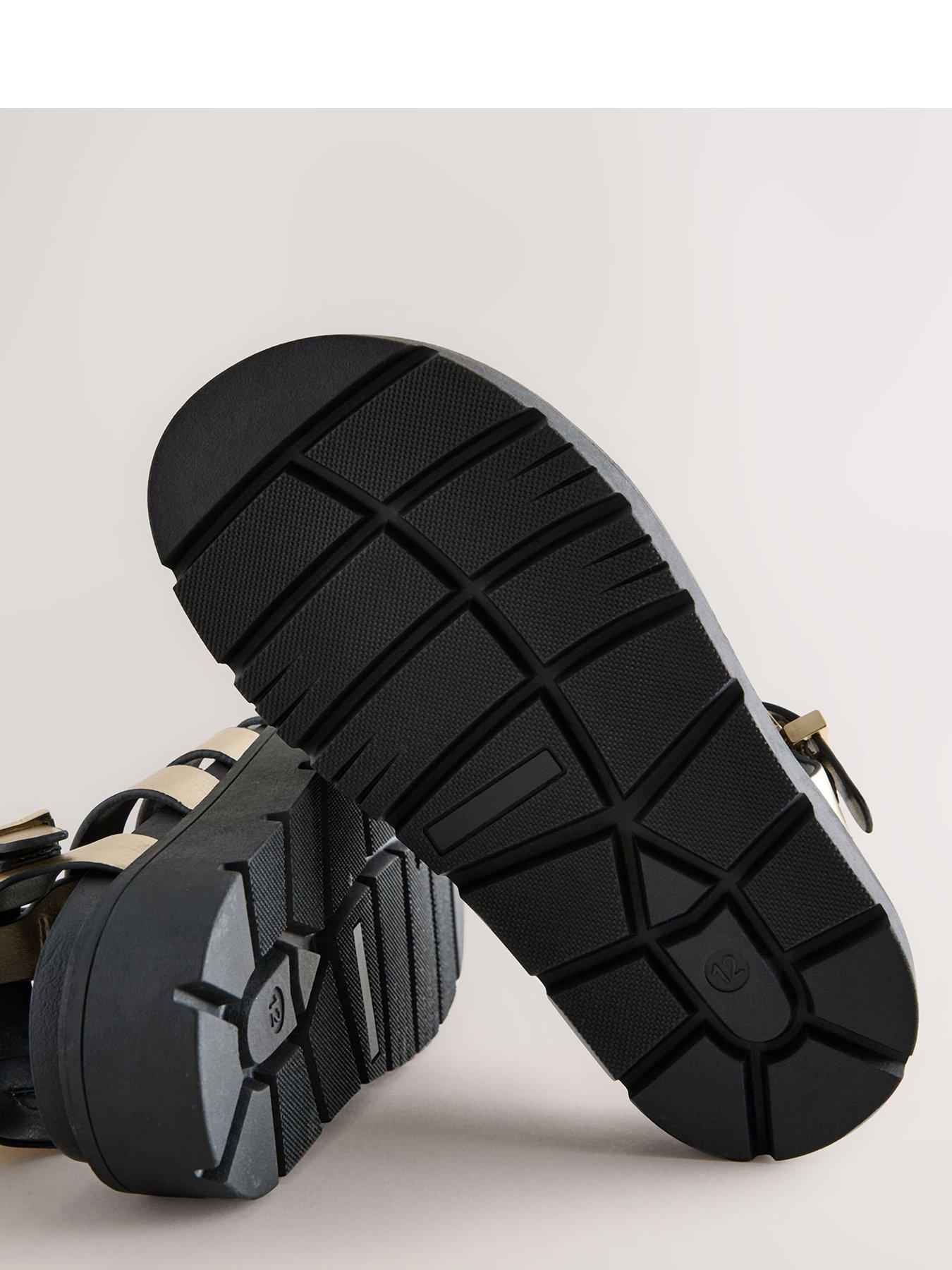 Image 5 of 6 of Ted Baker Girls Chunky Buckle Sandals - Gold