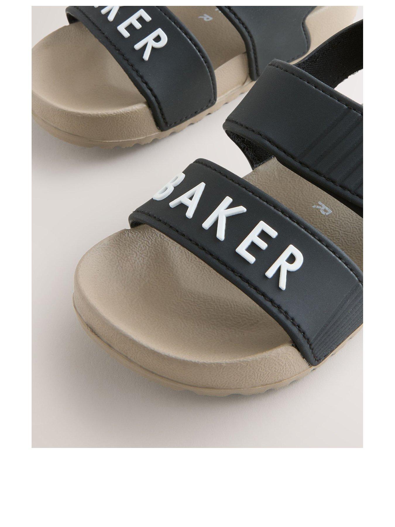 Image 2 of 6 of Ted Baker Younger Boys Strap Sandals - Black/Beige