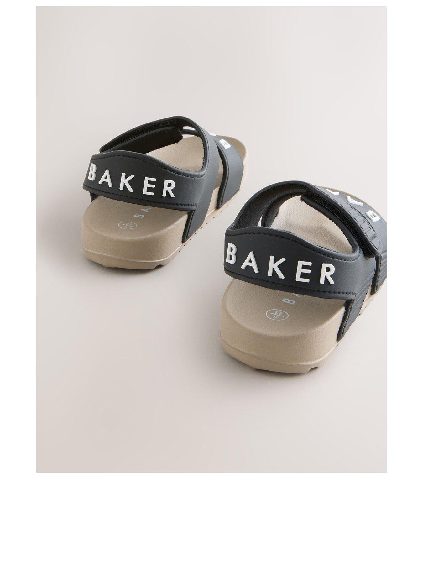 Image 3 of 6 of Ted Baker Younger Boys Strap Sandals - Black/Beige