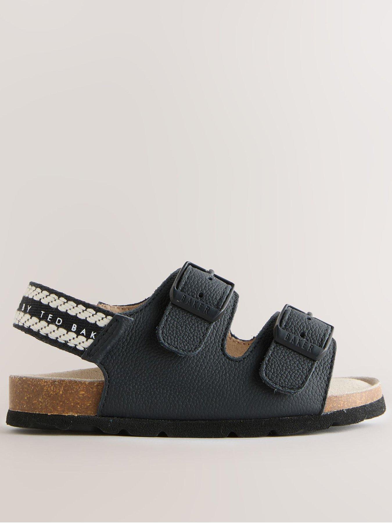 Ted Baker Younger Boys Buckle Sandals - Black