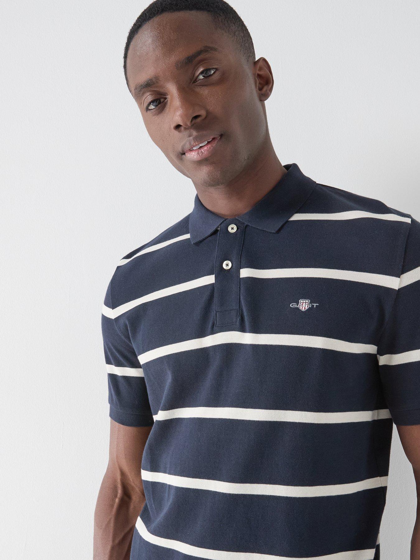 gant-regular-fit-shield-striped-short-sleeve-polo-shirt-navyoutfit