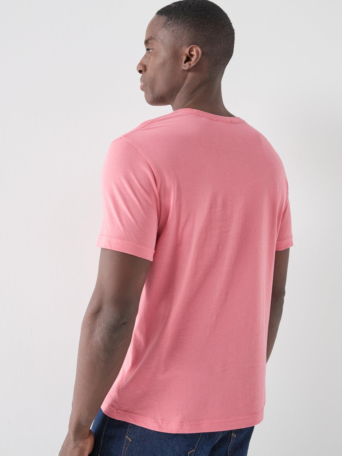 Image 2 of 4 of GANT Regular Fit Shield Short Sleeve T-Shirt - Pink