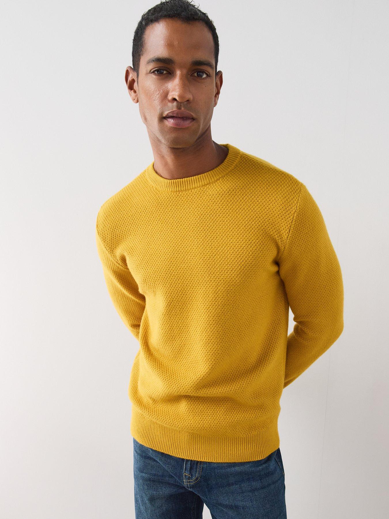 Image 6 of 7 of The Very Collection Popcorn Knitted Long Sleeve Jumper - Yellow