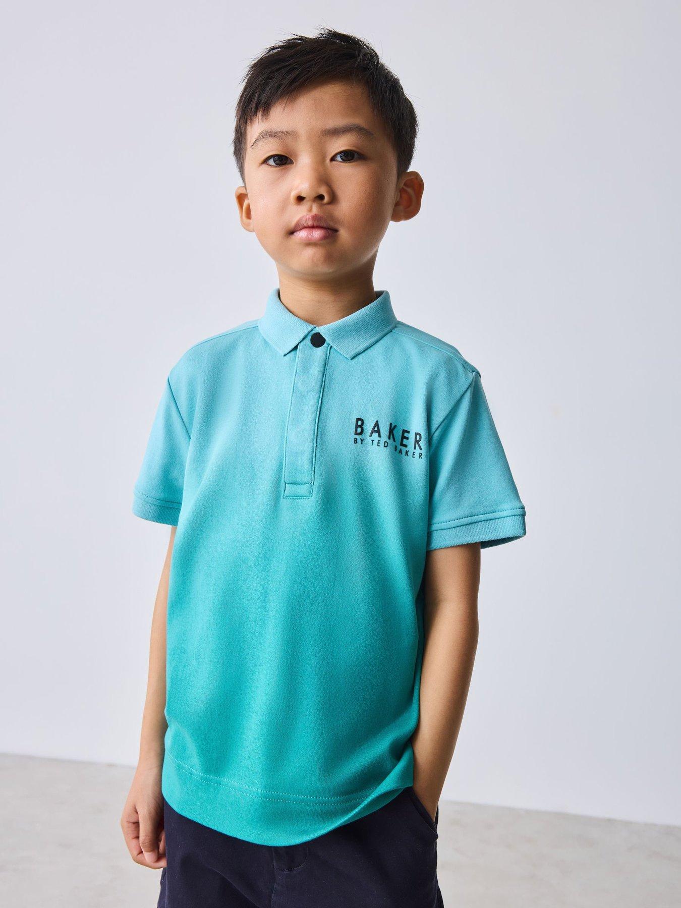 Ted Baker Boys Ombre Polo Shirt - Blue