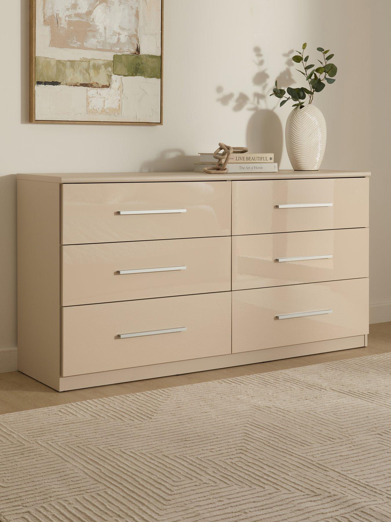 The Very Collection Prague Gloss 6 Drawer Chest - FSC® Certified