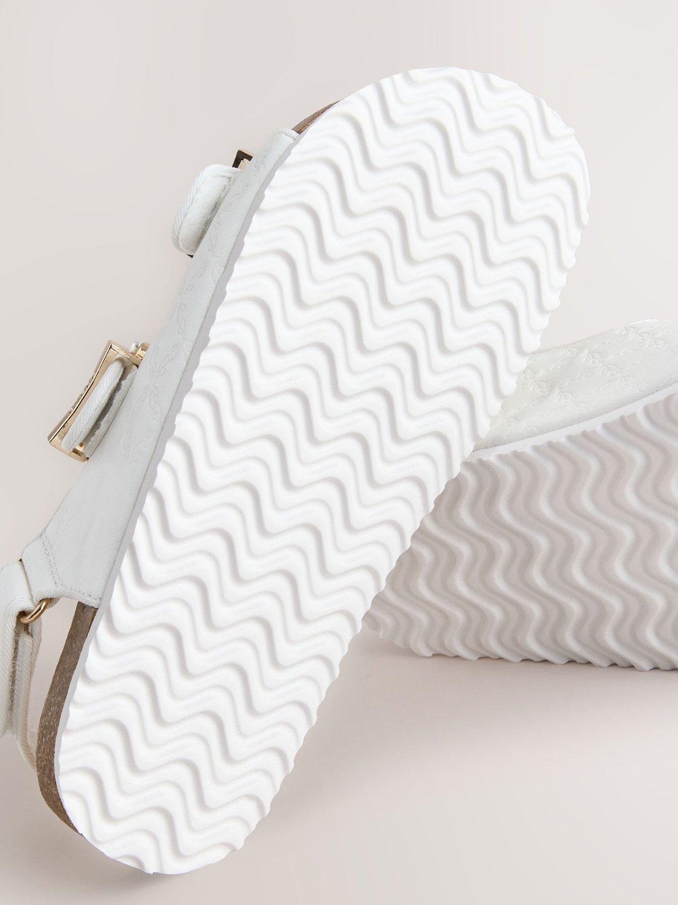 Image 3 of 5 of Ted Baker Girls Pearl Footbed Sandals - White