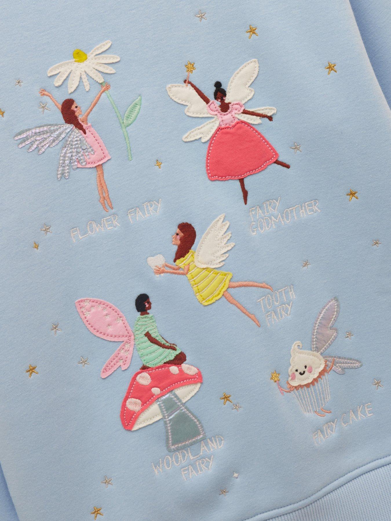 Image 5 of 5 of Joules Girls Mackenzie Fairies Sweat - Light Blue