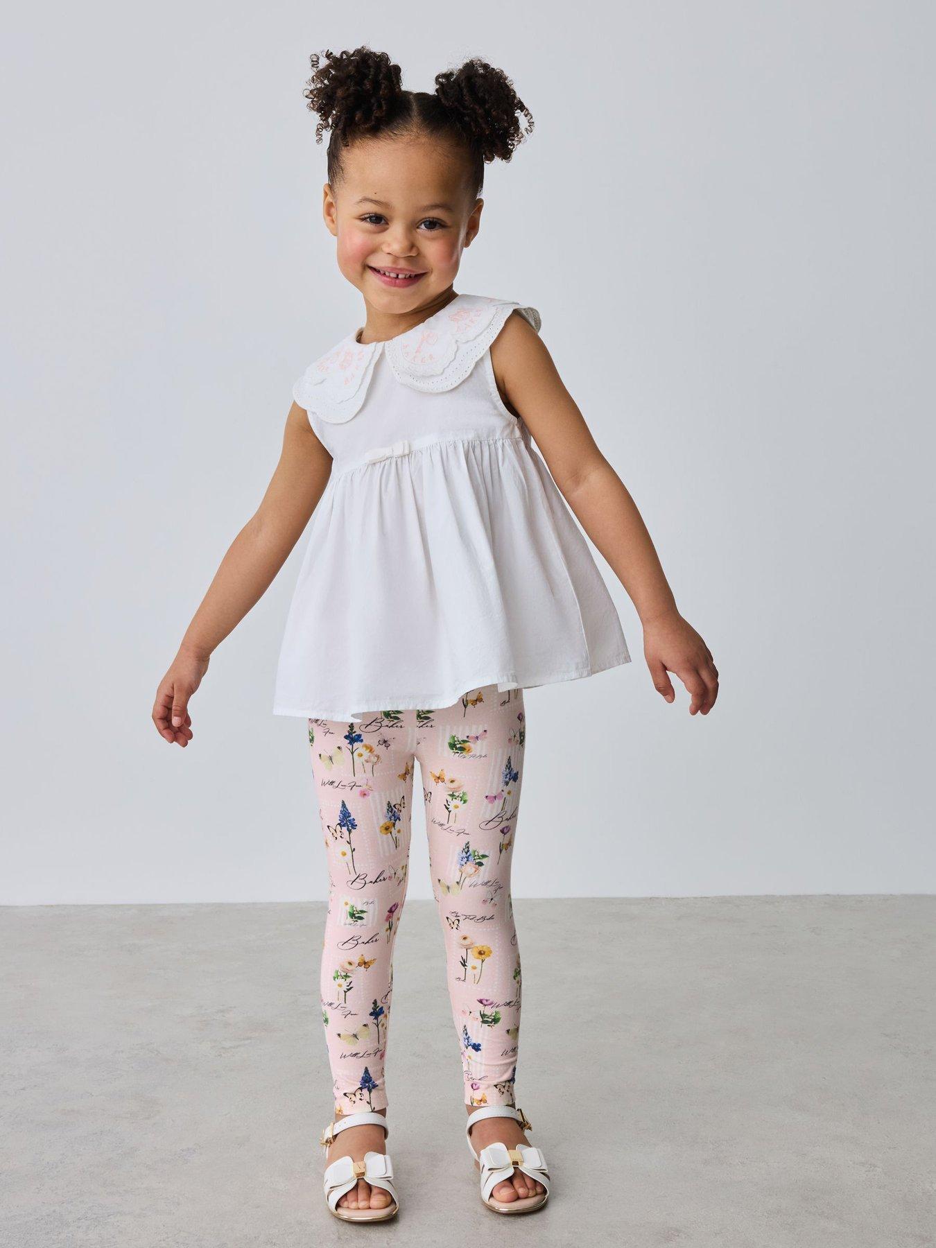 Ted Baker Baby Girls Floral Woven Collar Set - Multi