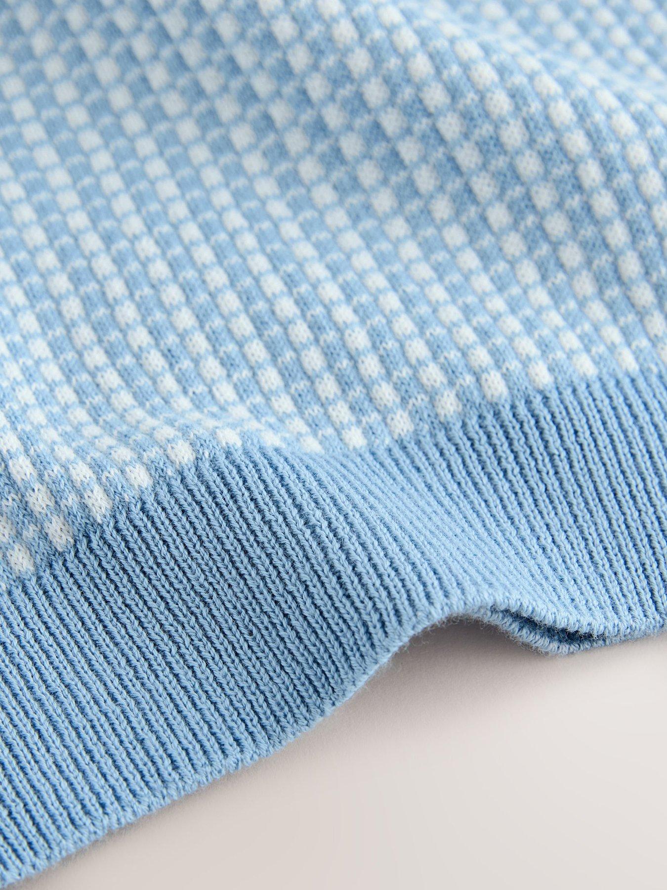 Image 4 of 5 of Ted Baker Older Boys Knitted Polo Shirt - Blue