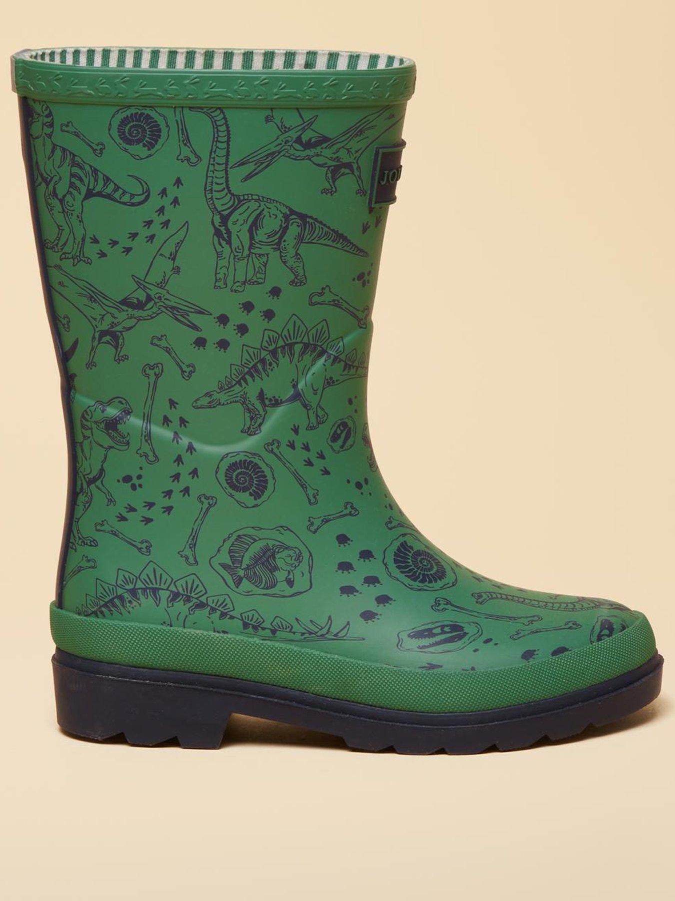 Image 1 of 6 of Joules Boys Dino Wellies - Green