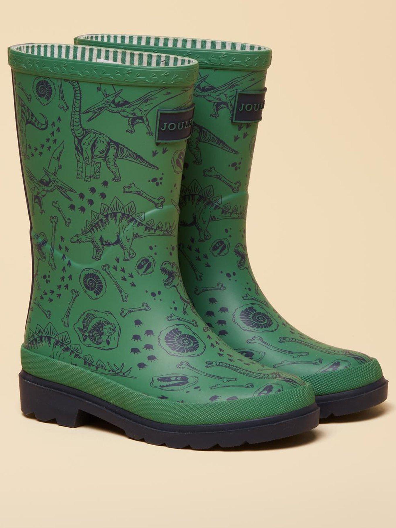 Image 2 of 6 of Joules Boys Dino Wellies - Green