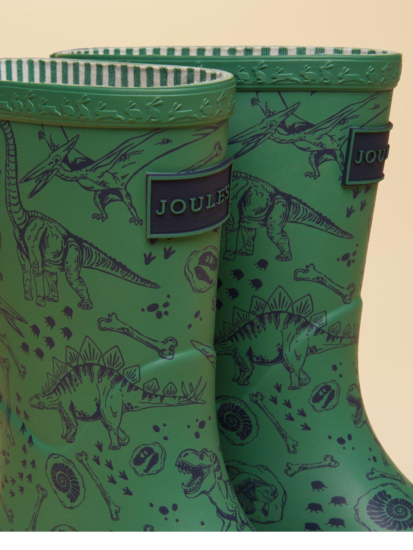 Image 4 of 6 of Joules Boys Dino Wellies - Green
