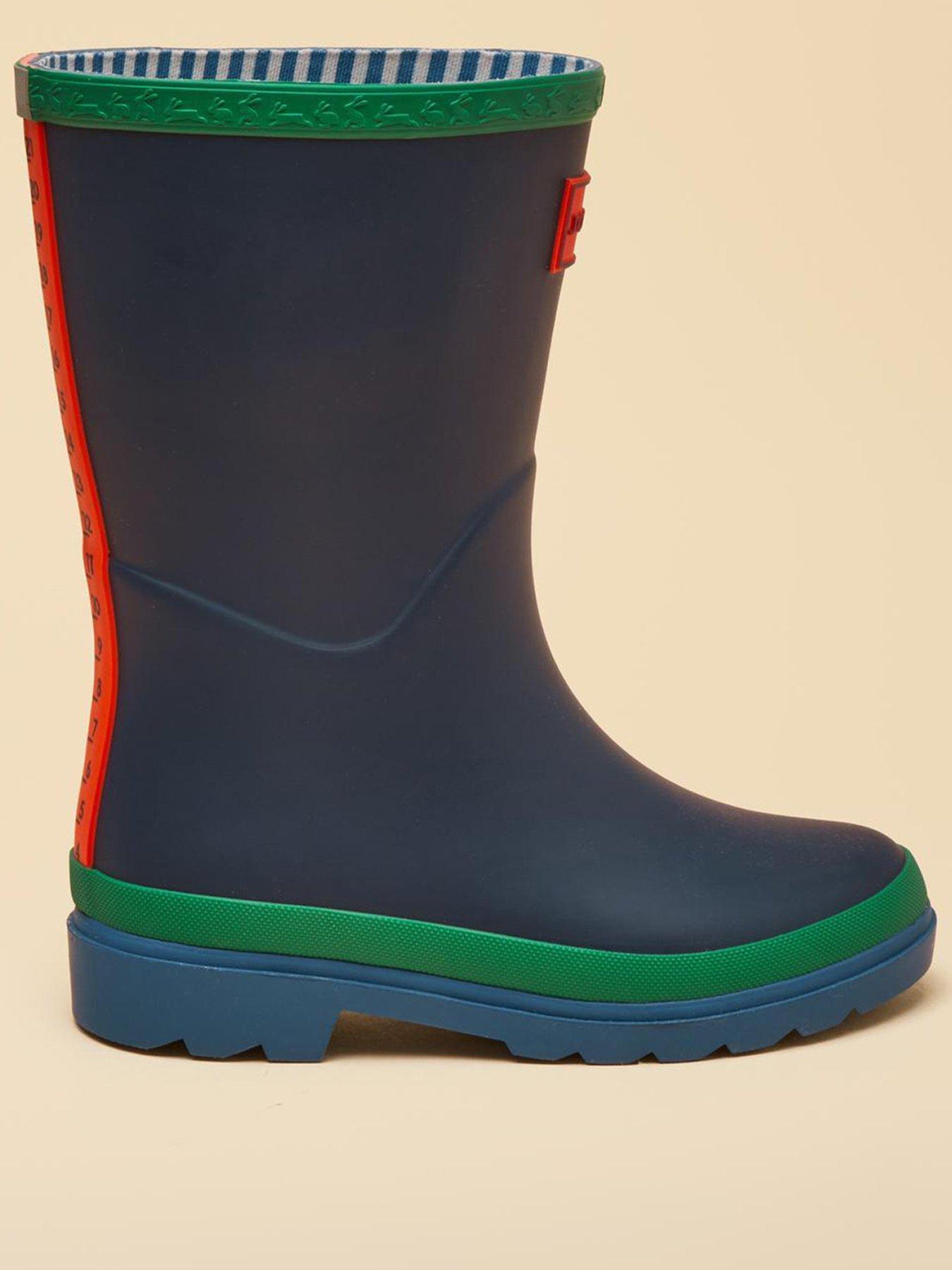 Image 1 of 6 of Joules Boys Colourblock Wellies - Navy
