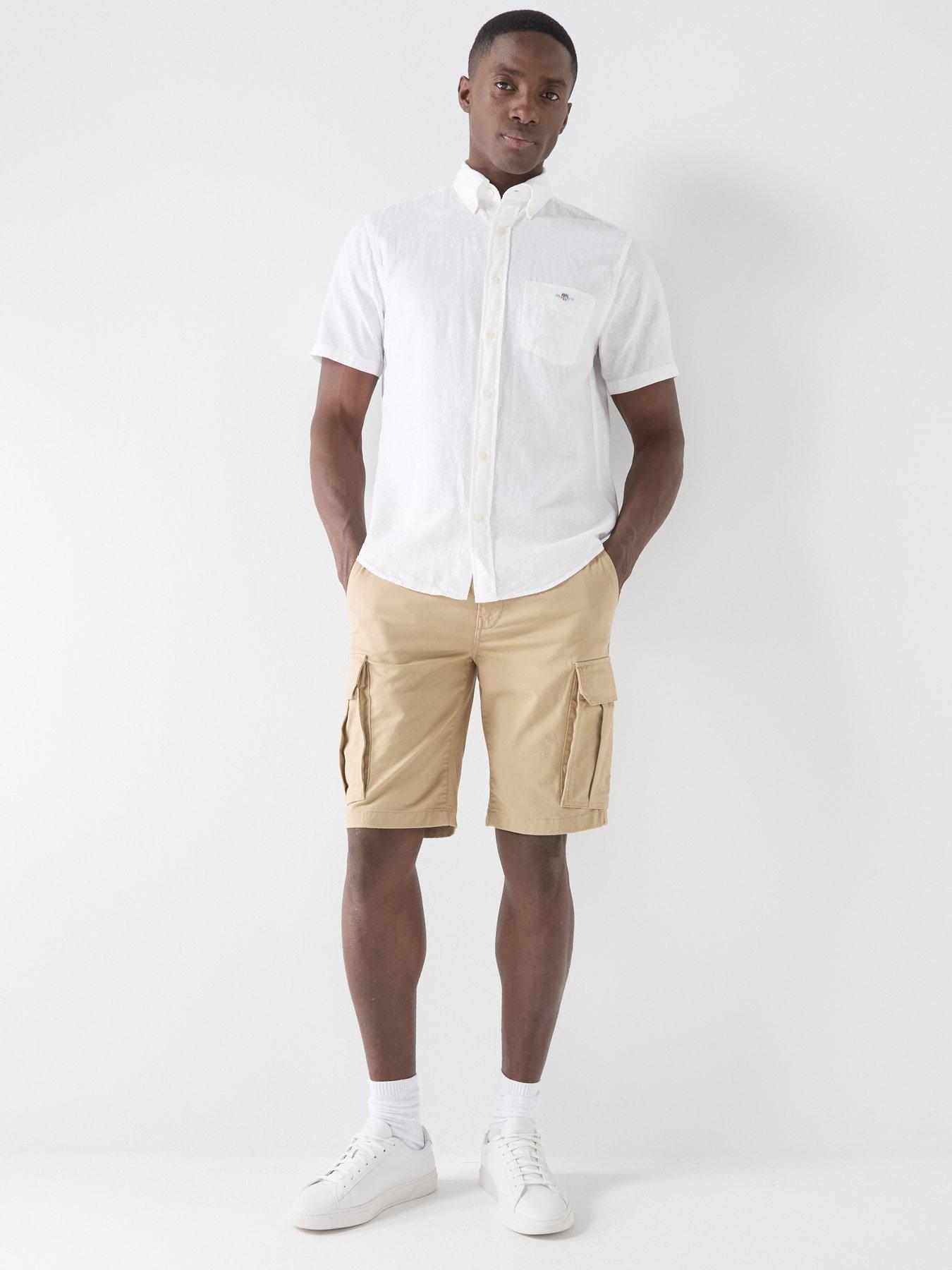 Image 5 of 5 of GANT Gant Regular Classic Cargo Shorts - Beige