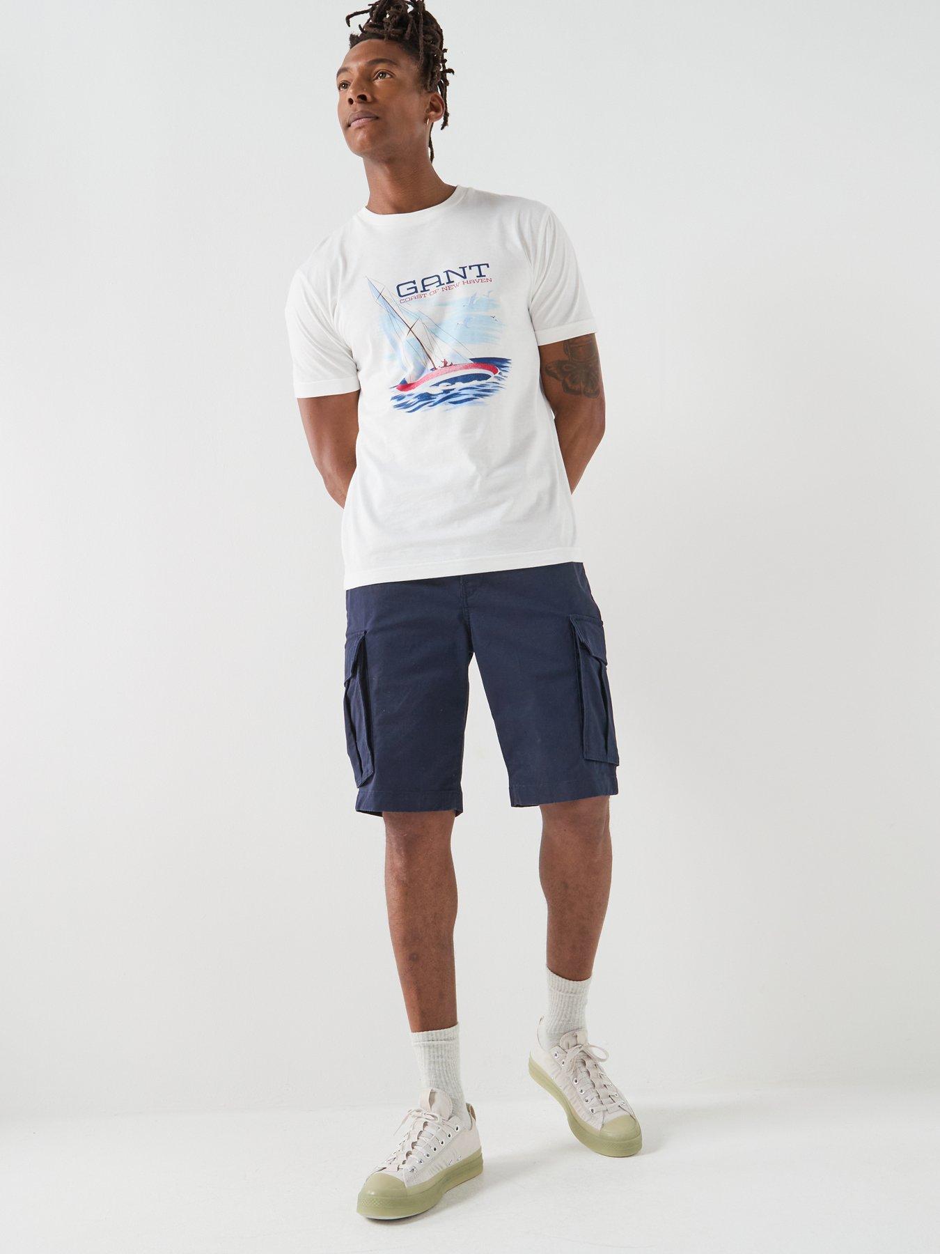 Image 3 of 5 of GANT Regular Classic Cargo Shorts - Navy