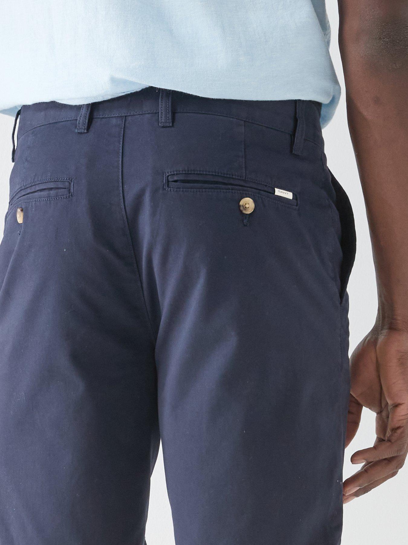 Image 4 of 4 of GANT Gant Regular Classic Chino Shorts - Navy
