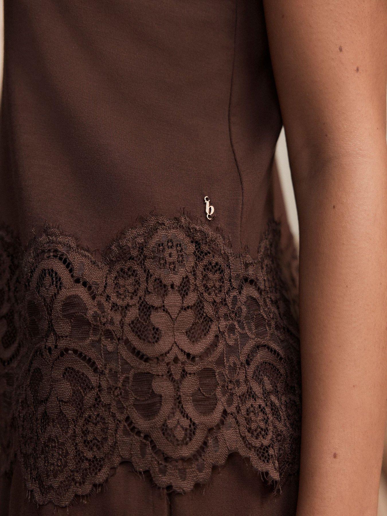 Image 5 of 5 of B By Ted Baker Cami And Shorts Pyjama Set - Brown