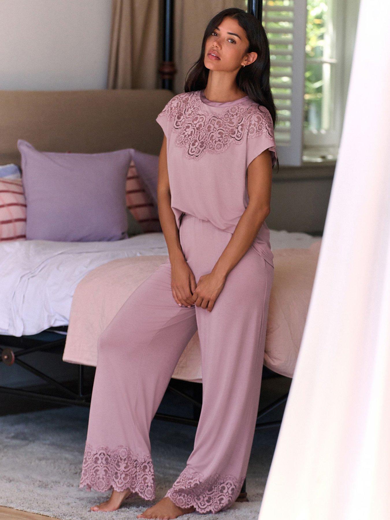 b-by-ted-baker-modal-lace-trim-pyjama-set-mink