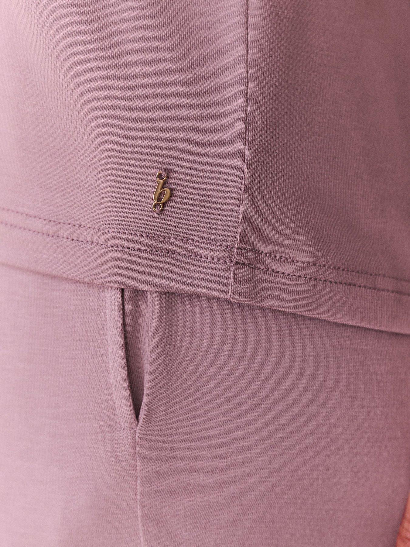 Image 3 of 5 of B By Ted Baker Modal Lace Trim Pyjama Set - Mink