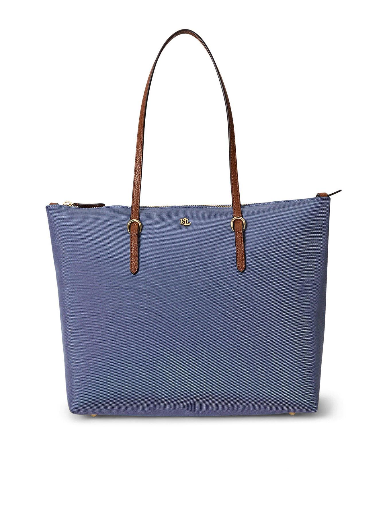 Lauren by Ralph Lauren Medium Keaton Nylon Tote Bag - Carson Blue