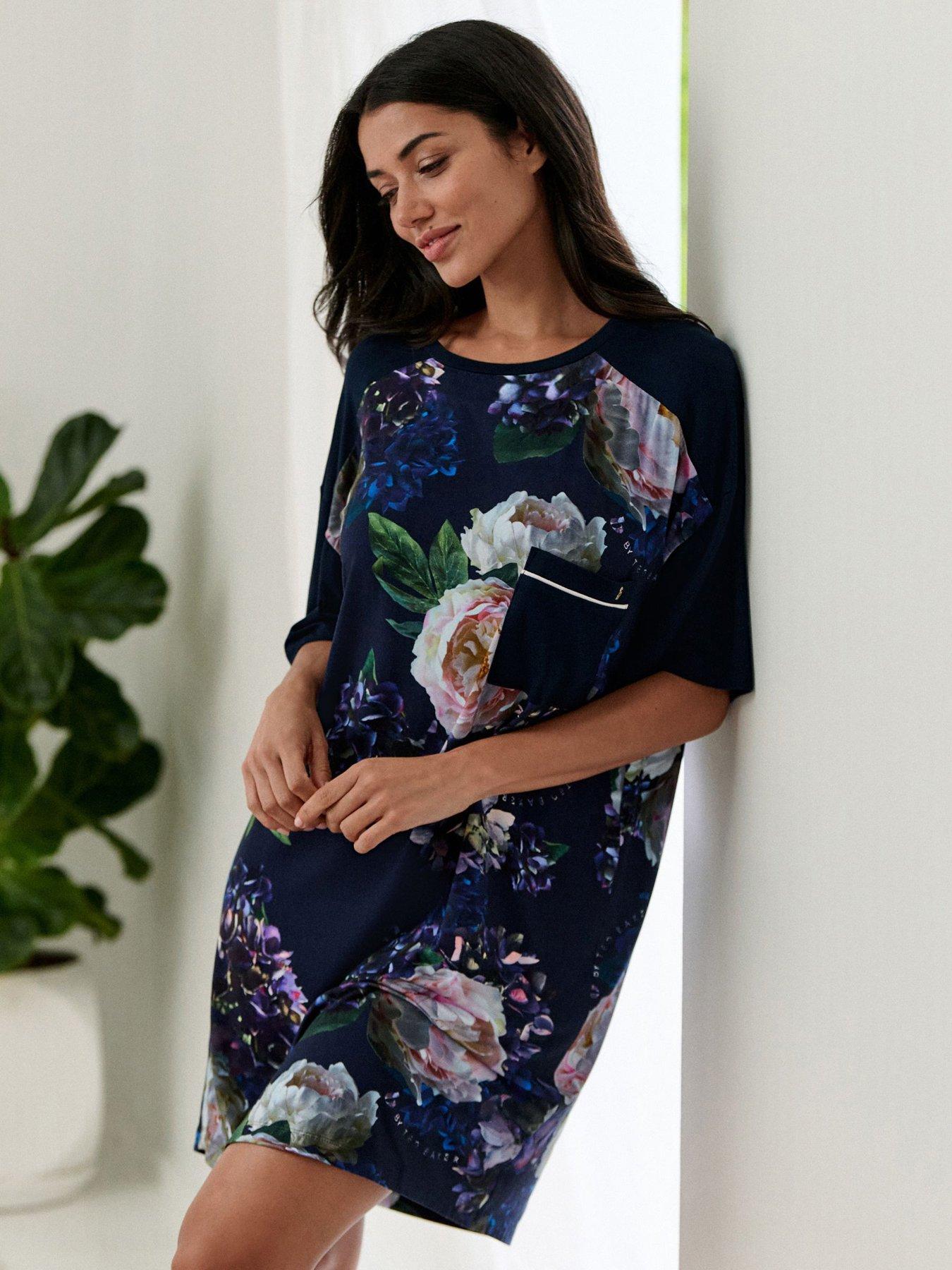 b-by-ted-baker-floral-sleep-t-shirt-nightie-blue