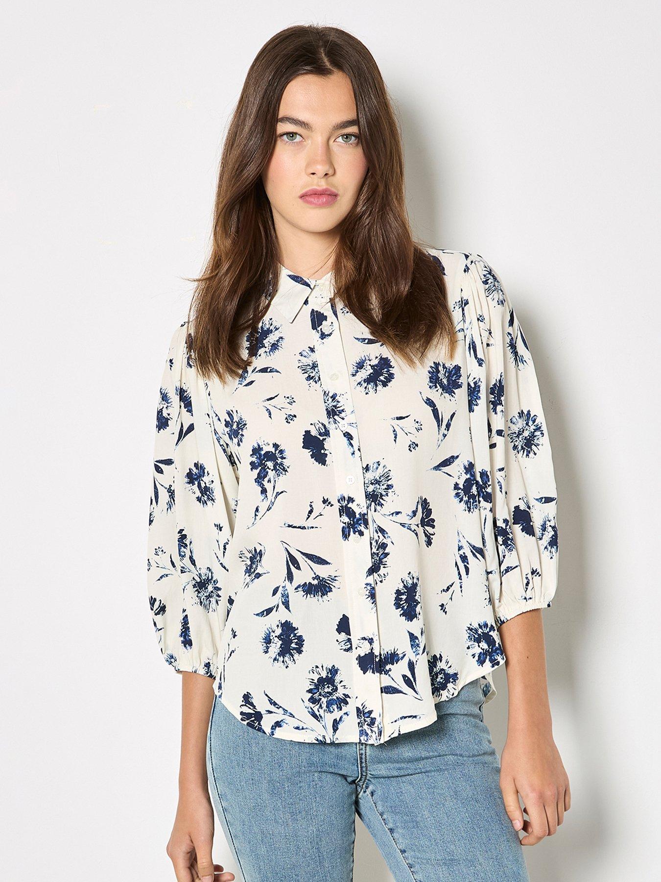 Image 1 of 5 of Apricot Pressed Daisy Shirt