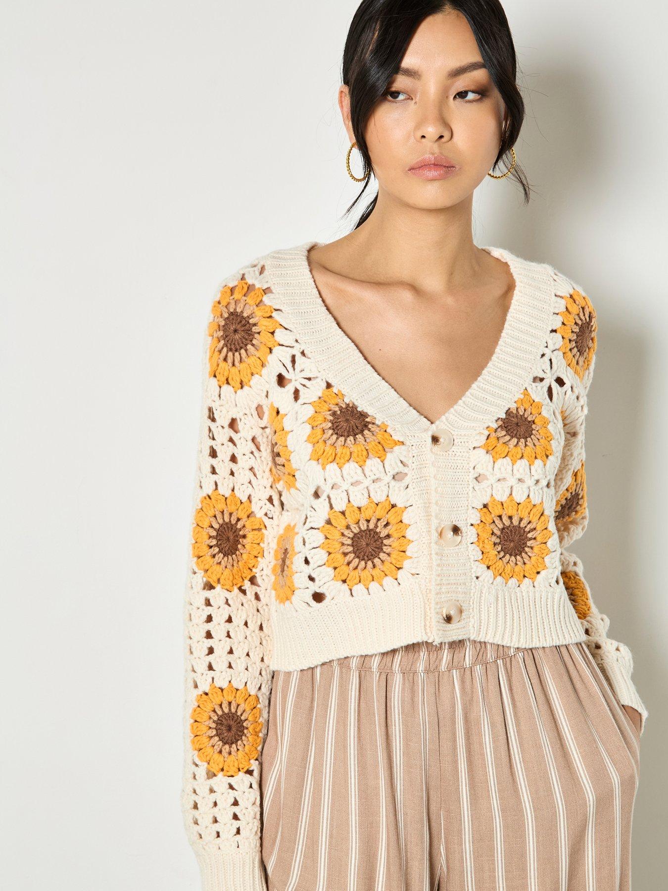 apricot-sunflower-hand-knit-crochet-cardiganfront