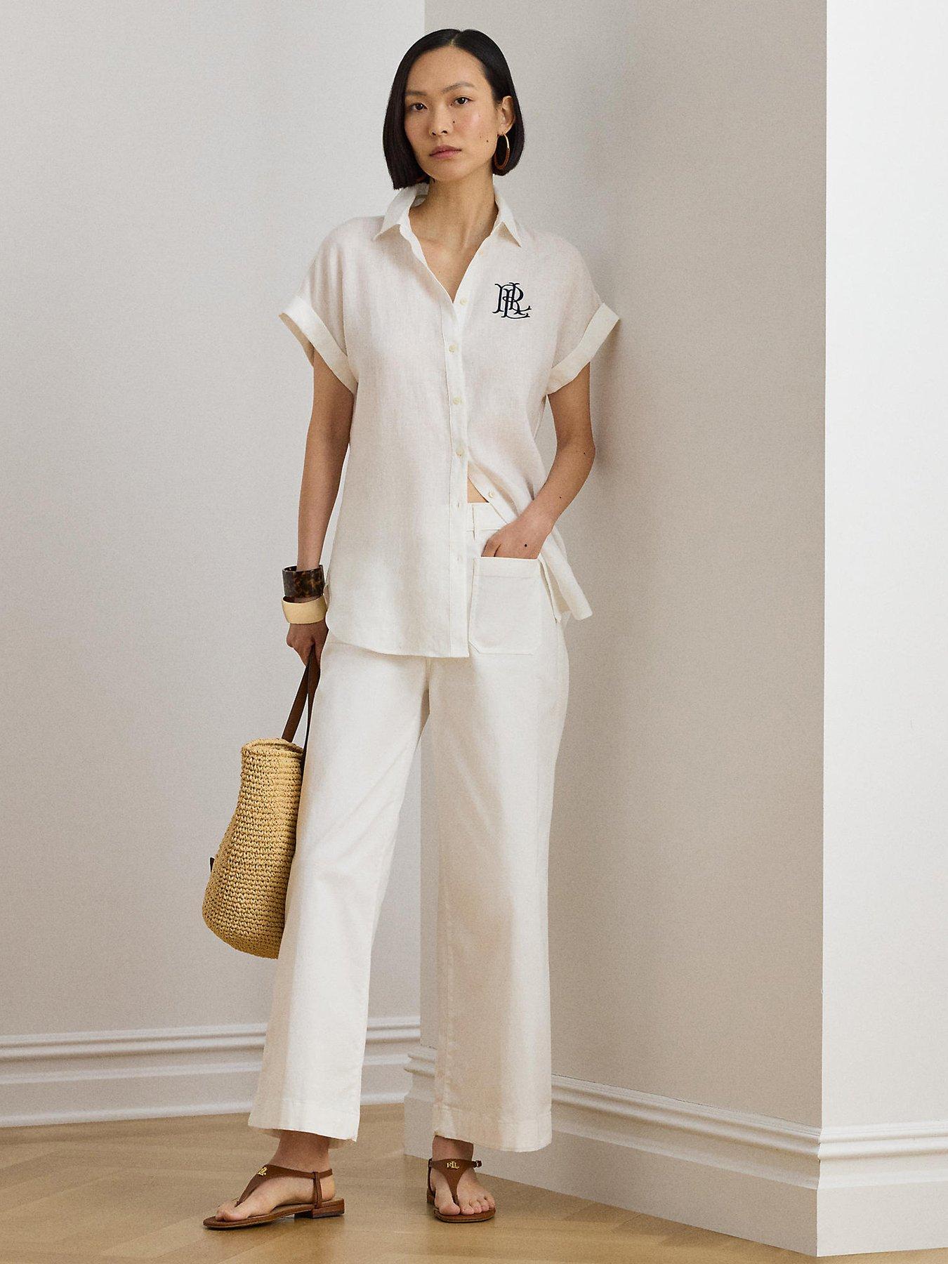 Image 3 of 4 of Ralph Lauren Yurshane-cropped-flat Front