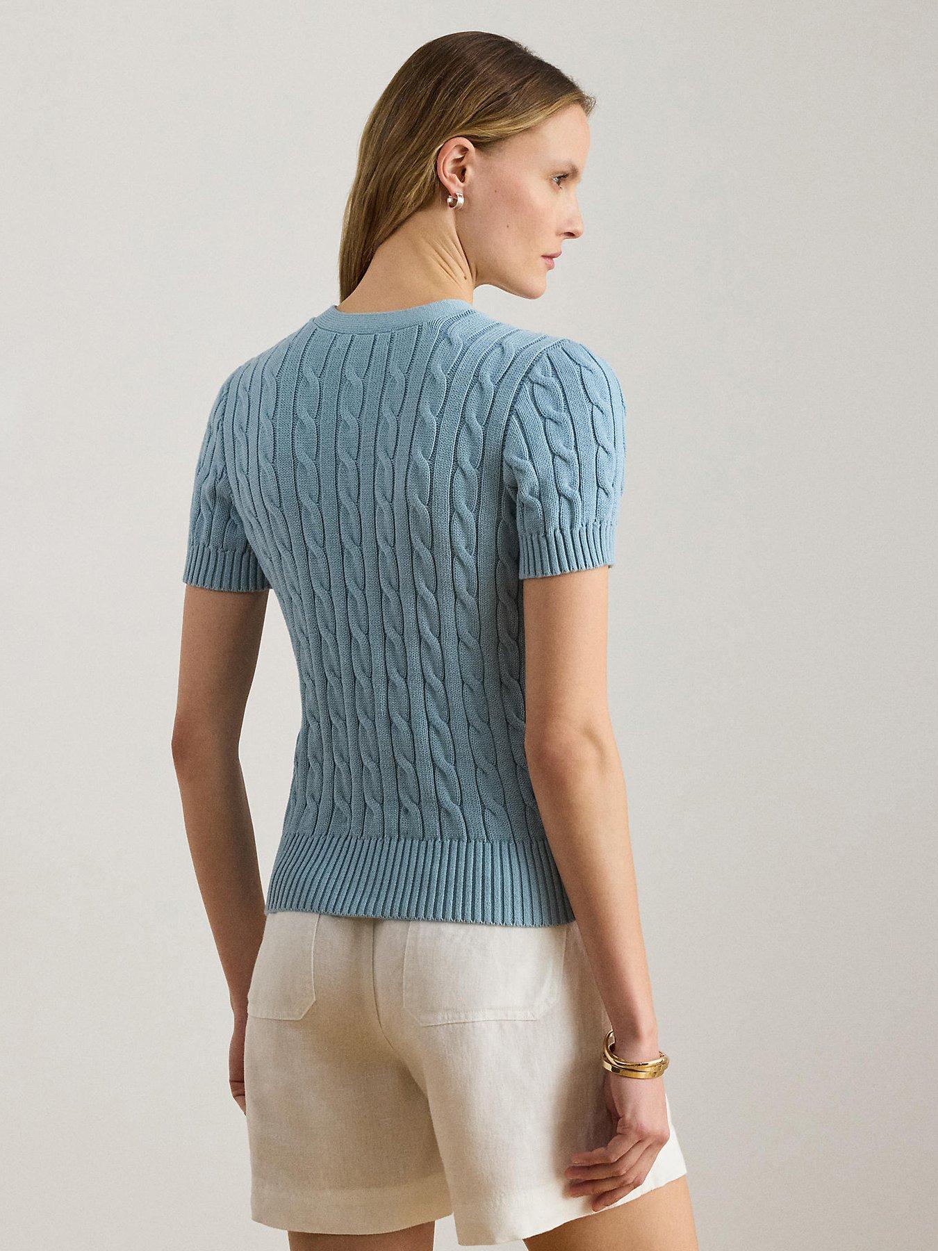 Image 2 of 4 of Lauren by Ralph Lauren Sweater Cardigan - Blue
