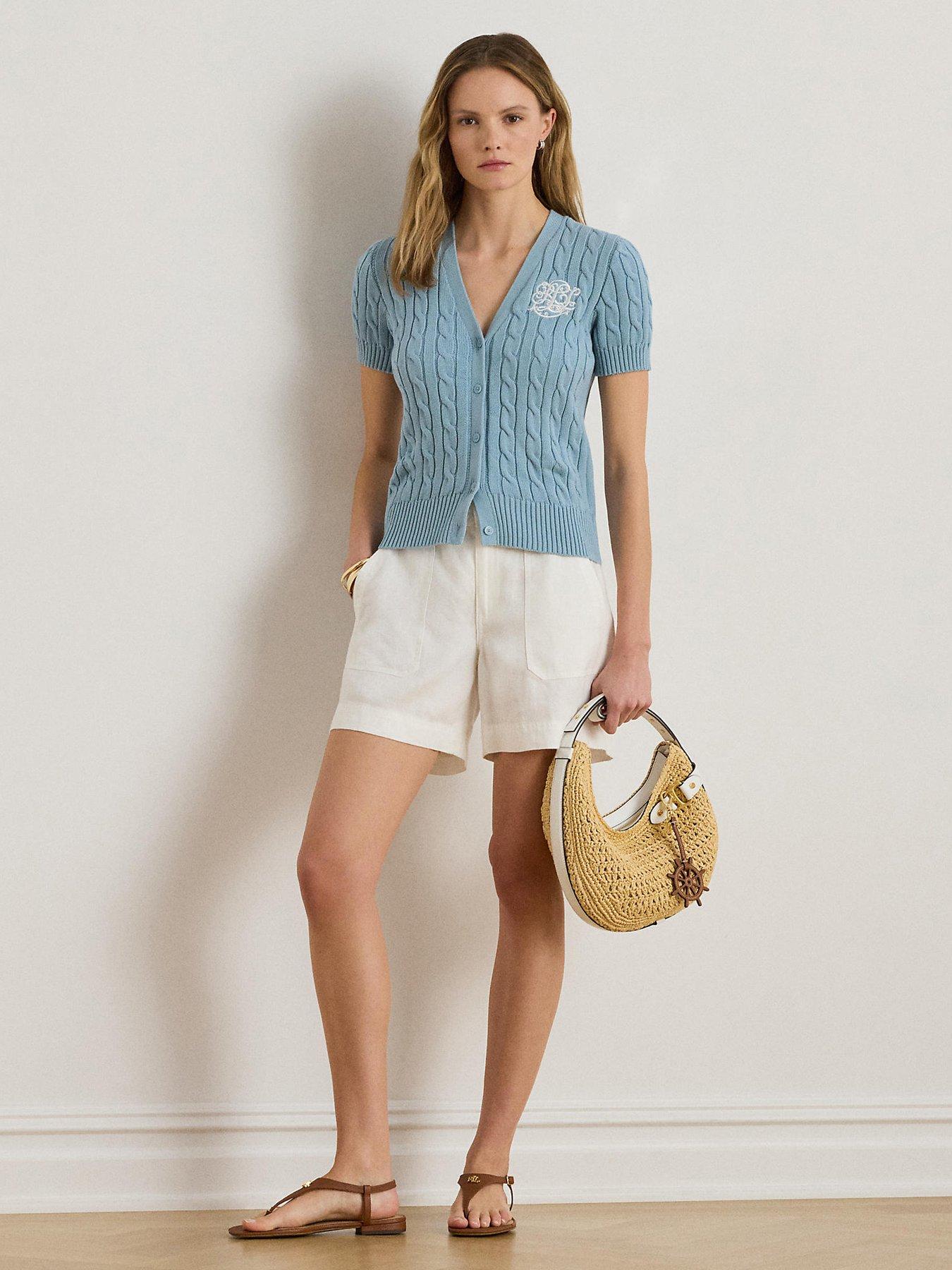 Image 3 of 4 of Lauren by Ralph Lauren Sweater Cardigan - Blue