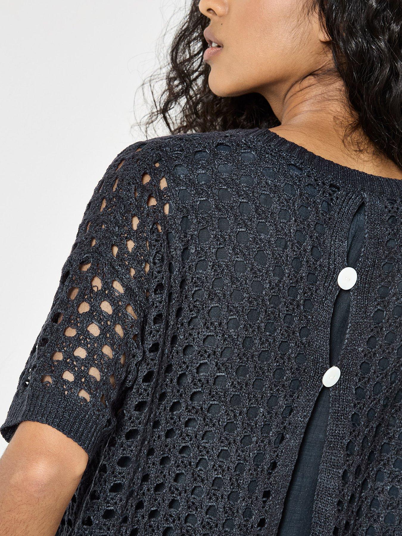 Image 4 of 4 of Apricot Shimmer Mesh Layered Tunic Top