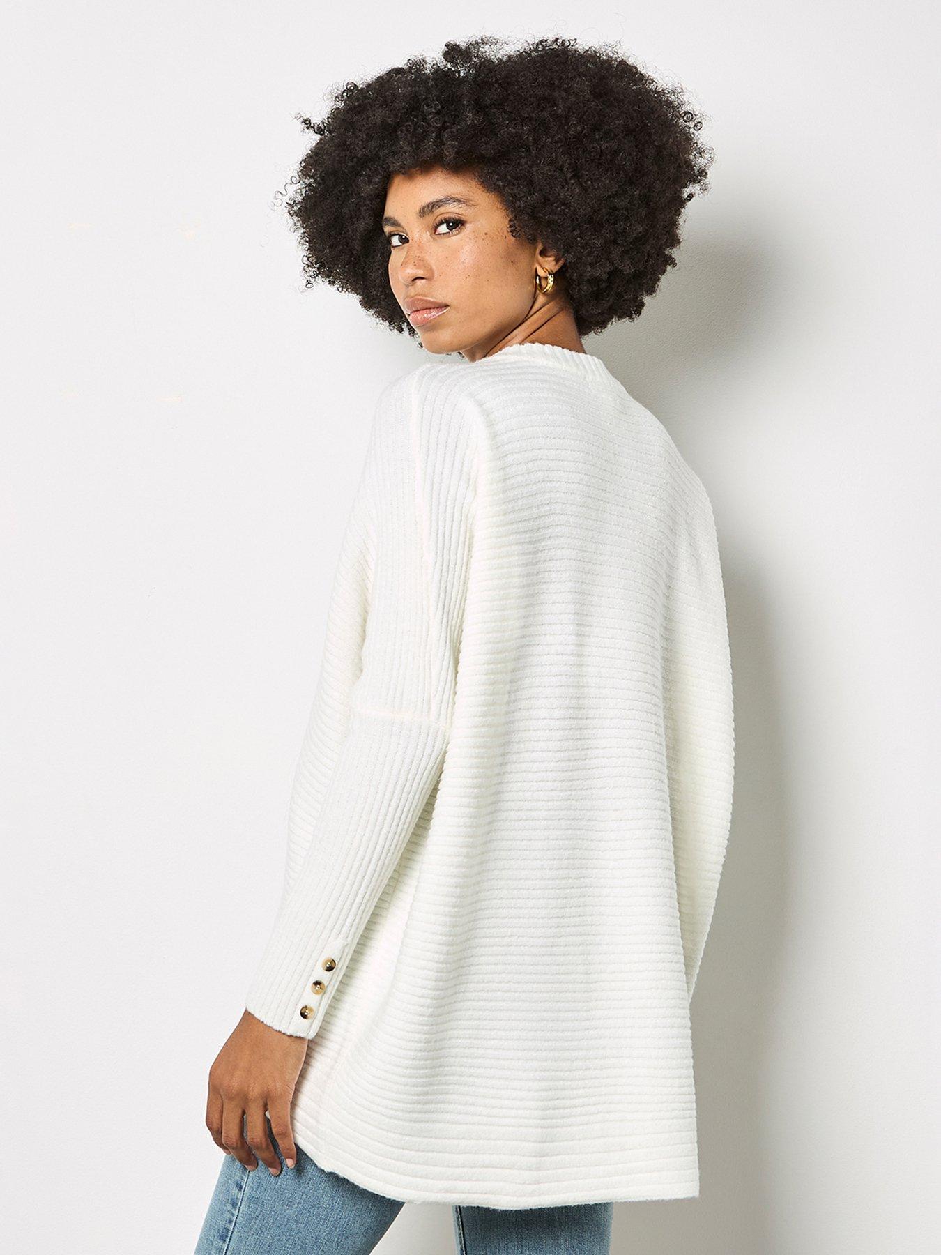 Image 2 of 5 of Apricot Chevron Knit Batwing Jumper