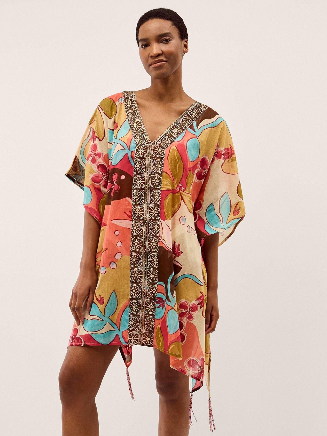 Image 2 of 5 of Monsoon Iris Floral Cover Up