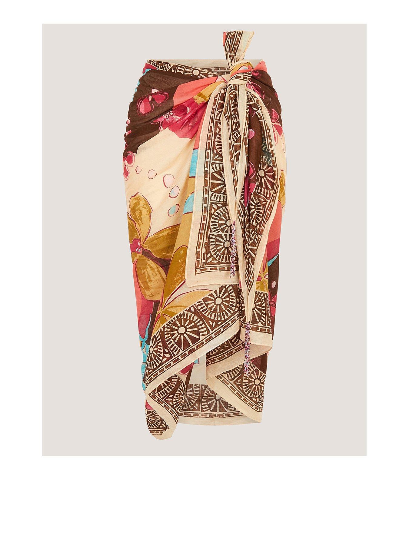 Monsoon Iris Floral Sarong