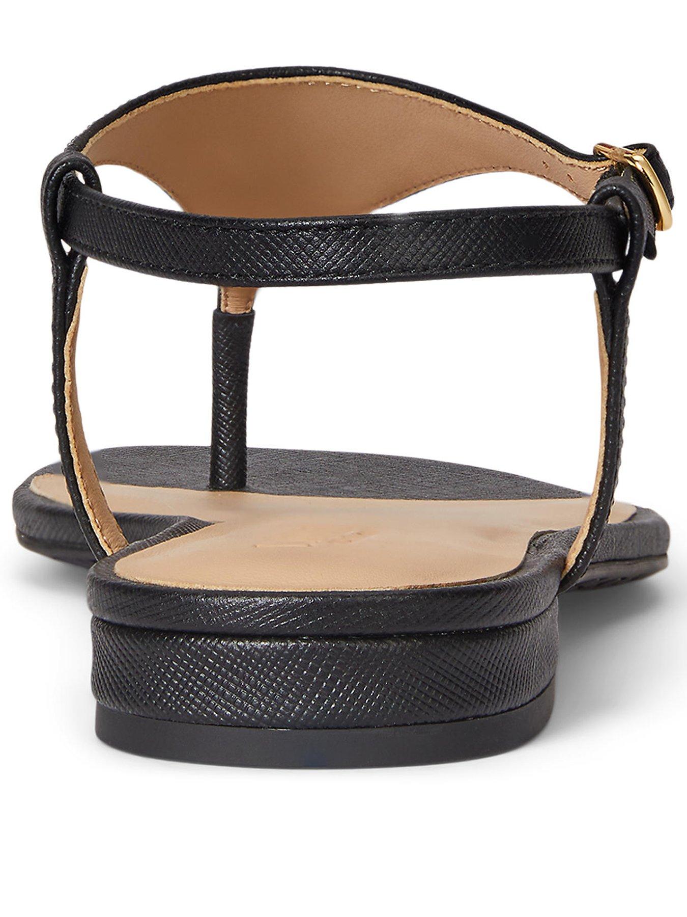 Image 3 of 4 of Lauren by Ralph Lauren Everley 2-Sandals-Flat Sandal - Black