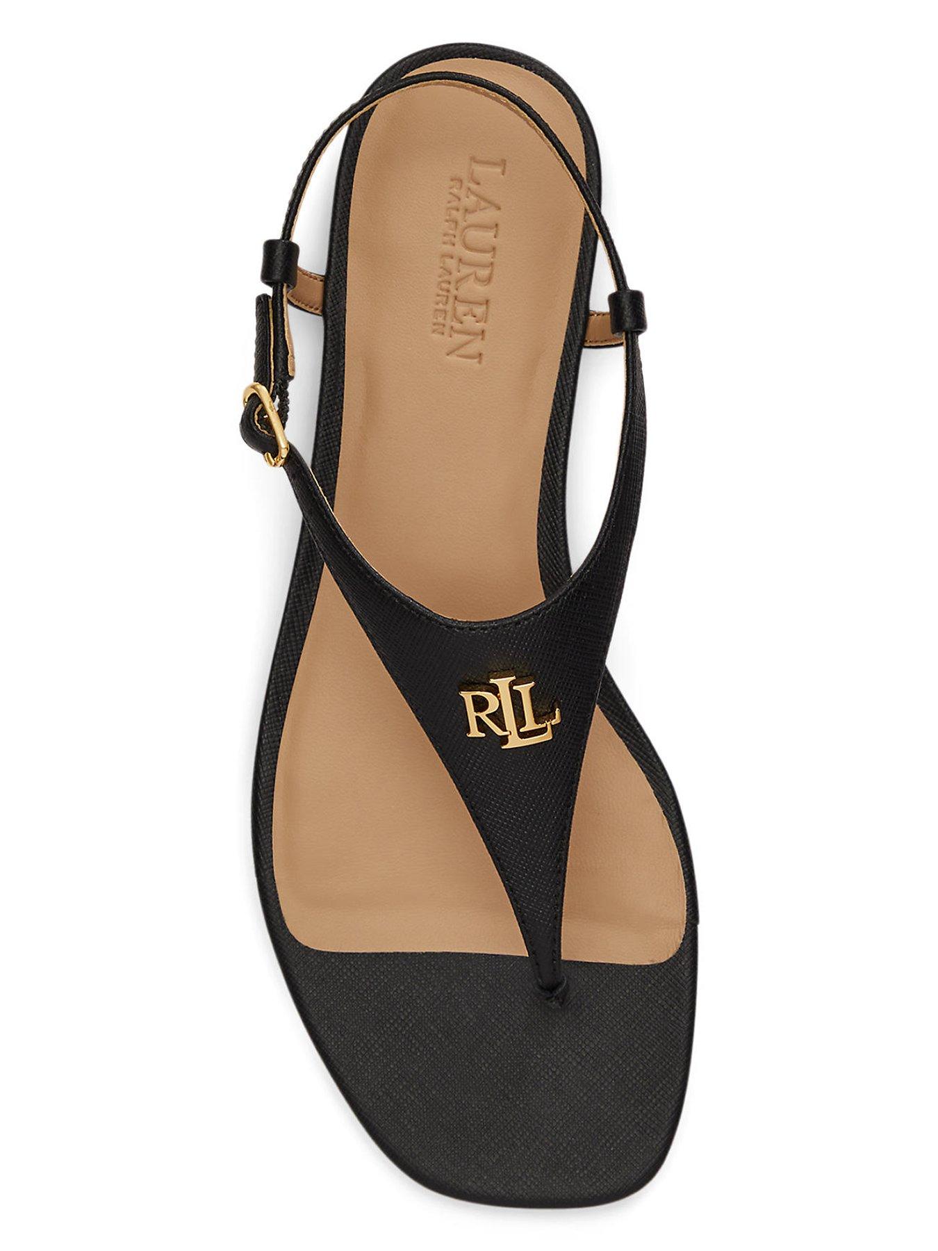 Image 4 of 4 of Lauren by Ralph Lauren Everley 2-Sandals-Flat Sandal - Black