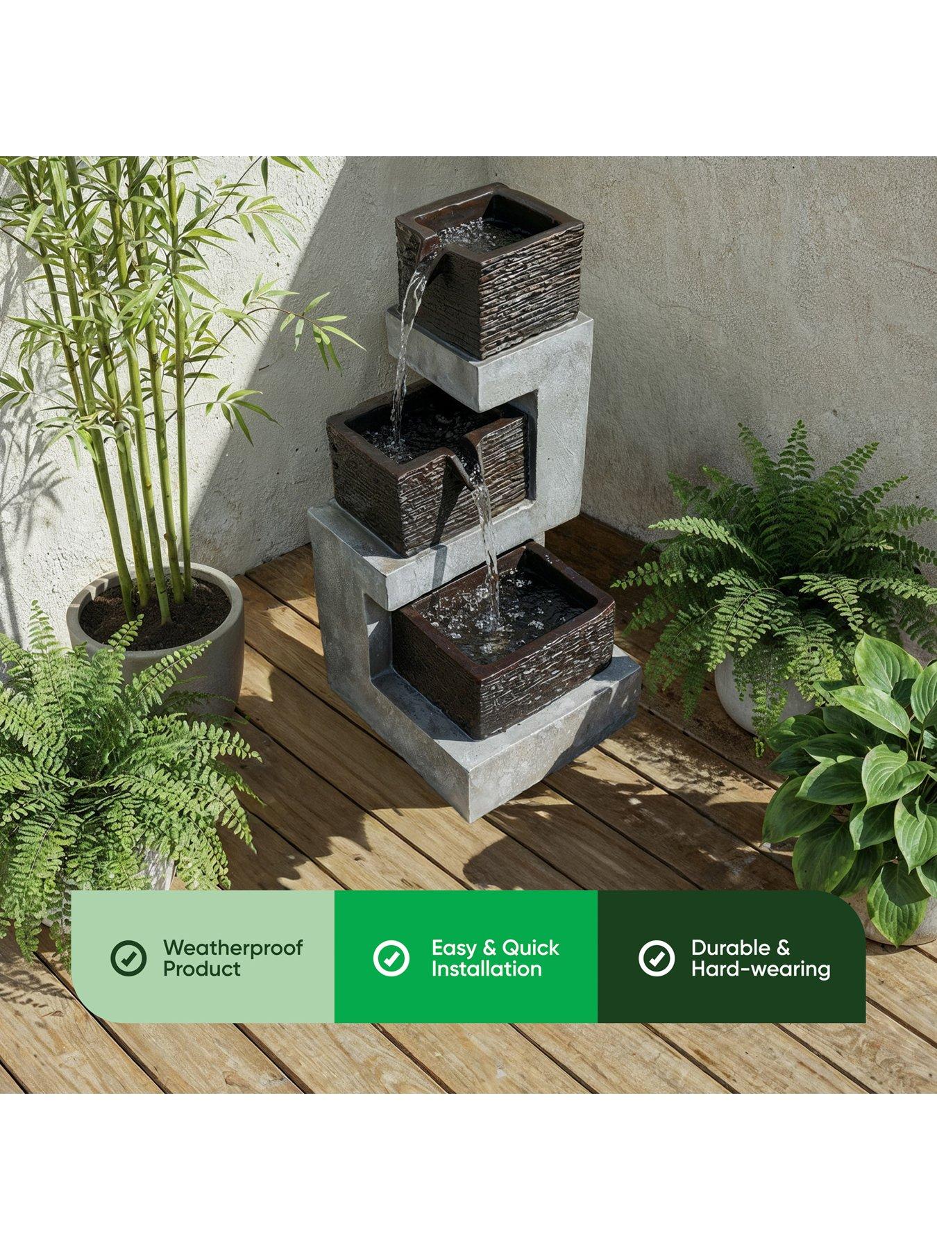 Image 4 of 7 of Streetwize 3 Tiered Solar Fountain